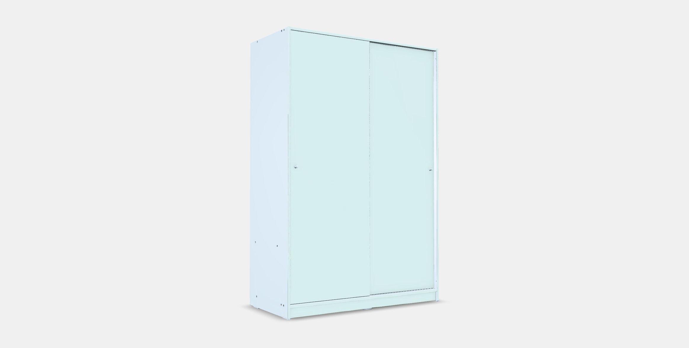 KLEPPSTAD Wardrobe with sliding doors 1 Low-poly 3D model_3
