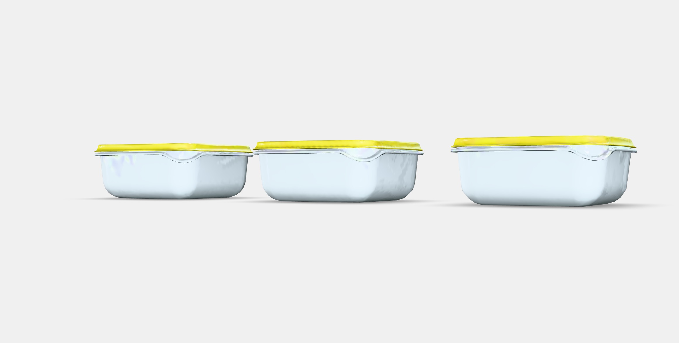 PRUTA Food container 2 Low-poly 3D model_6