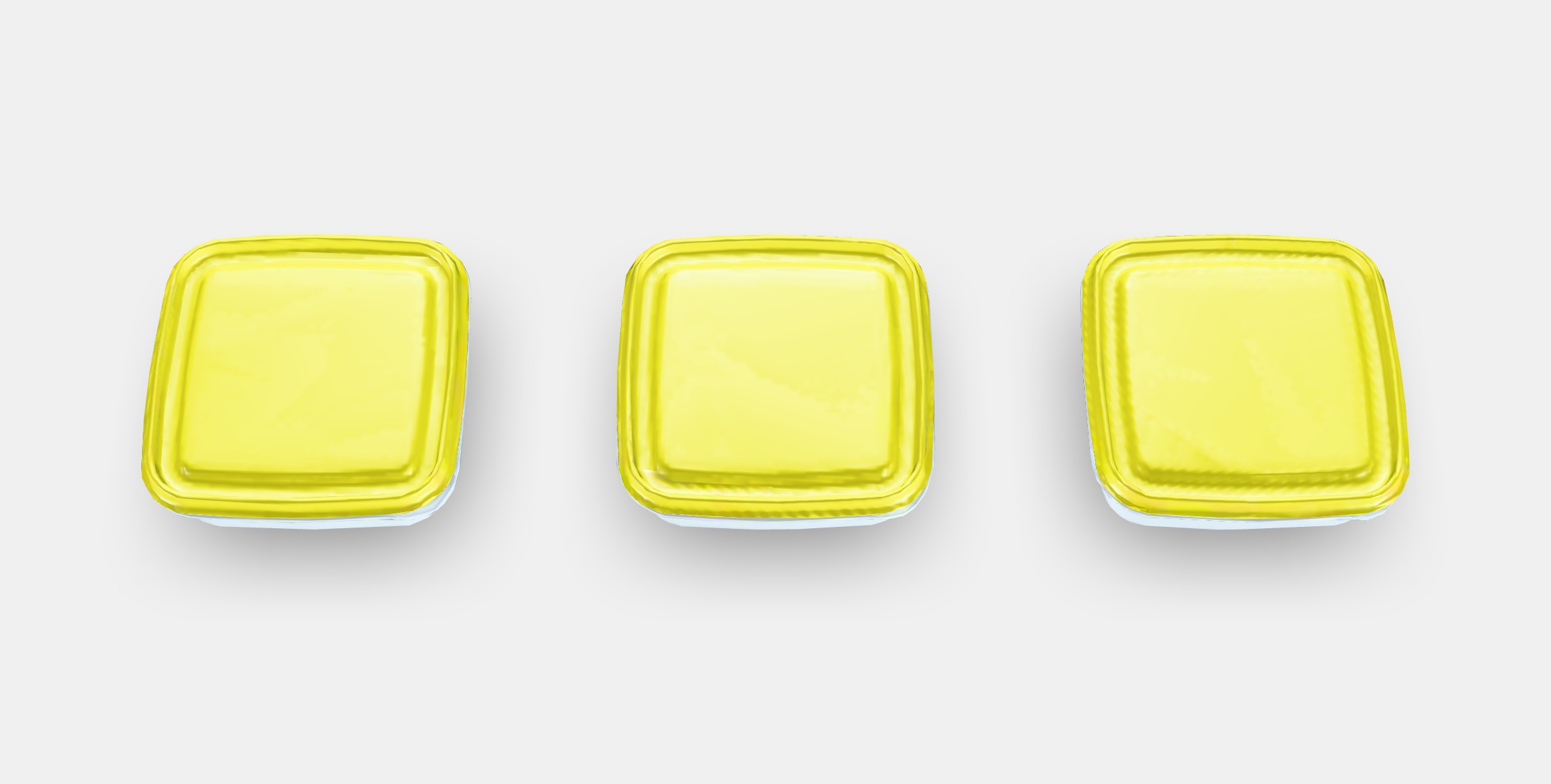 PRUTA Food container 2 Low-poly 3D model_4