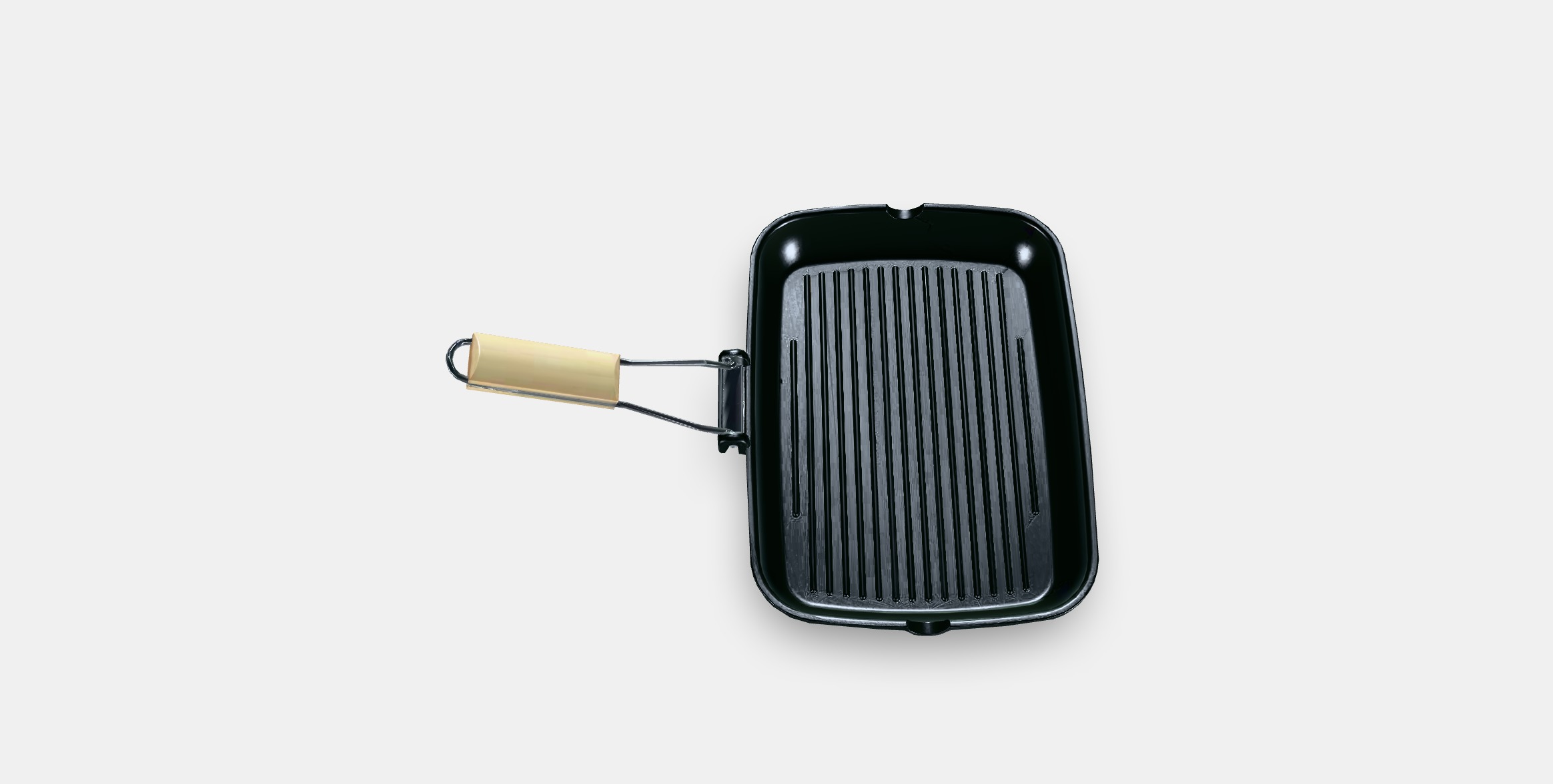 GRILLA Grill pan Low-poly 3D model_3