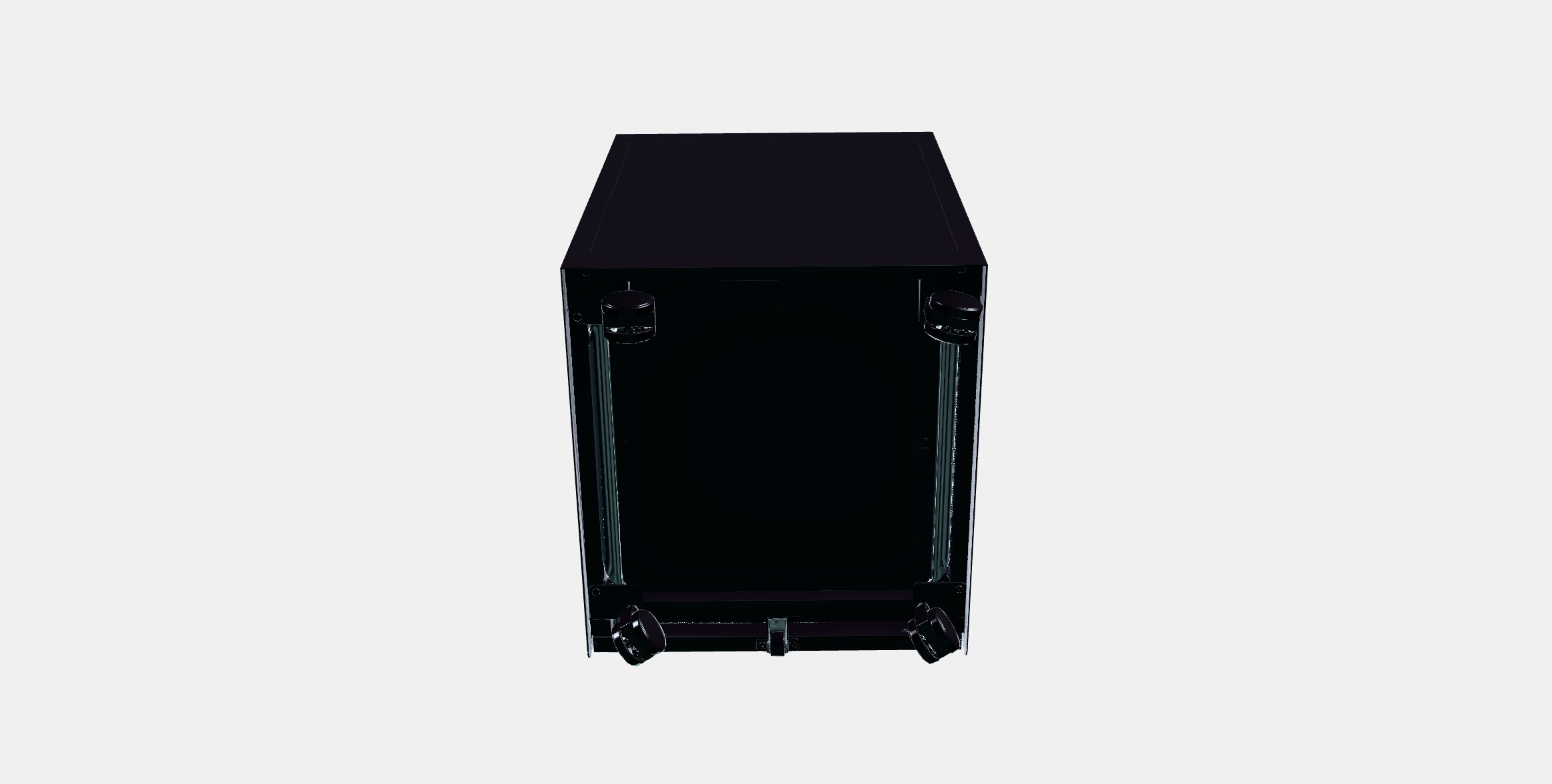 TROTTEN Drawer unit w 2 drawers on casters Low-poly 3D model_6