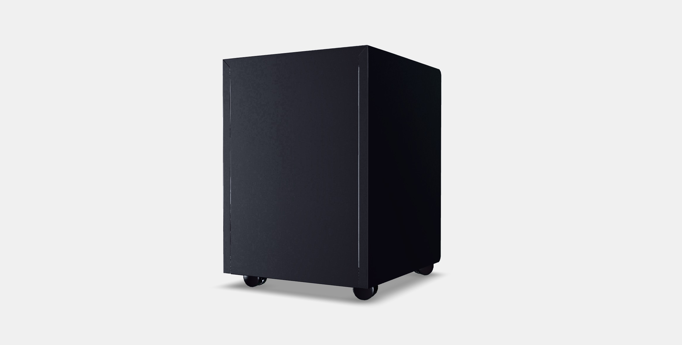 TROTTEN Drawer unit w 2 drawers on casters Low-poly 3D model_4