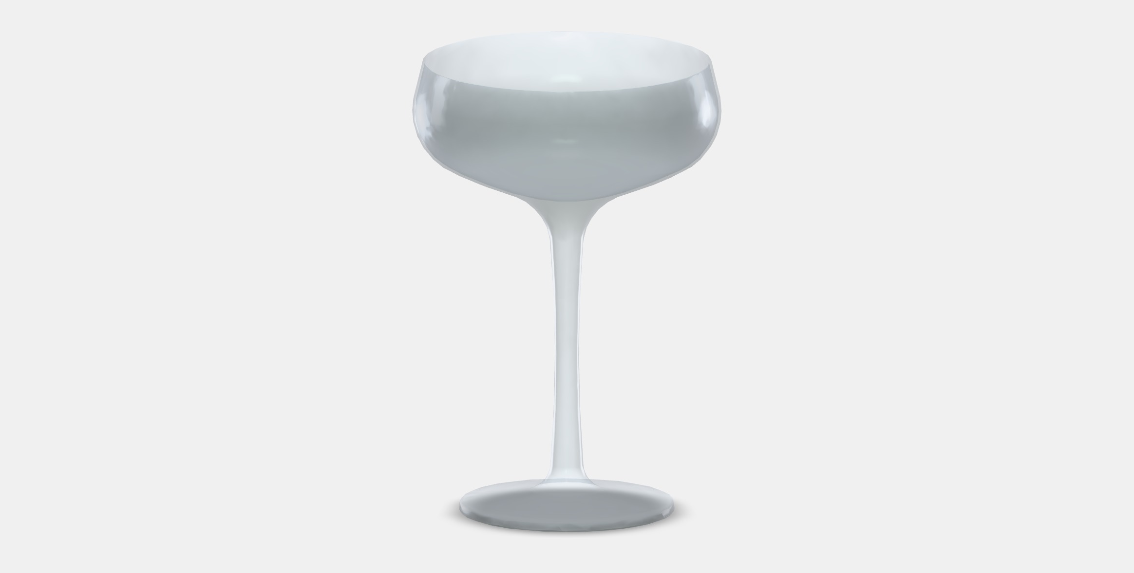 STORHET Champagne coupe Low-poly 3D model_10