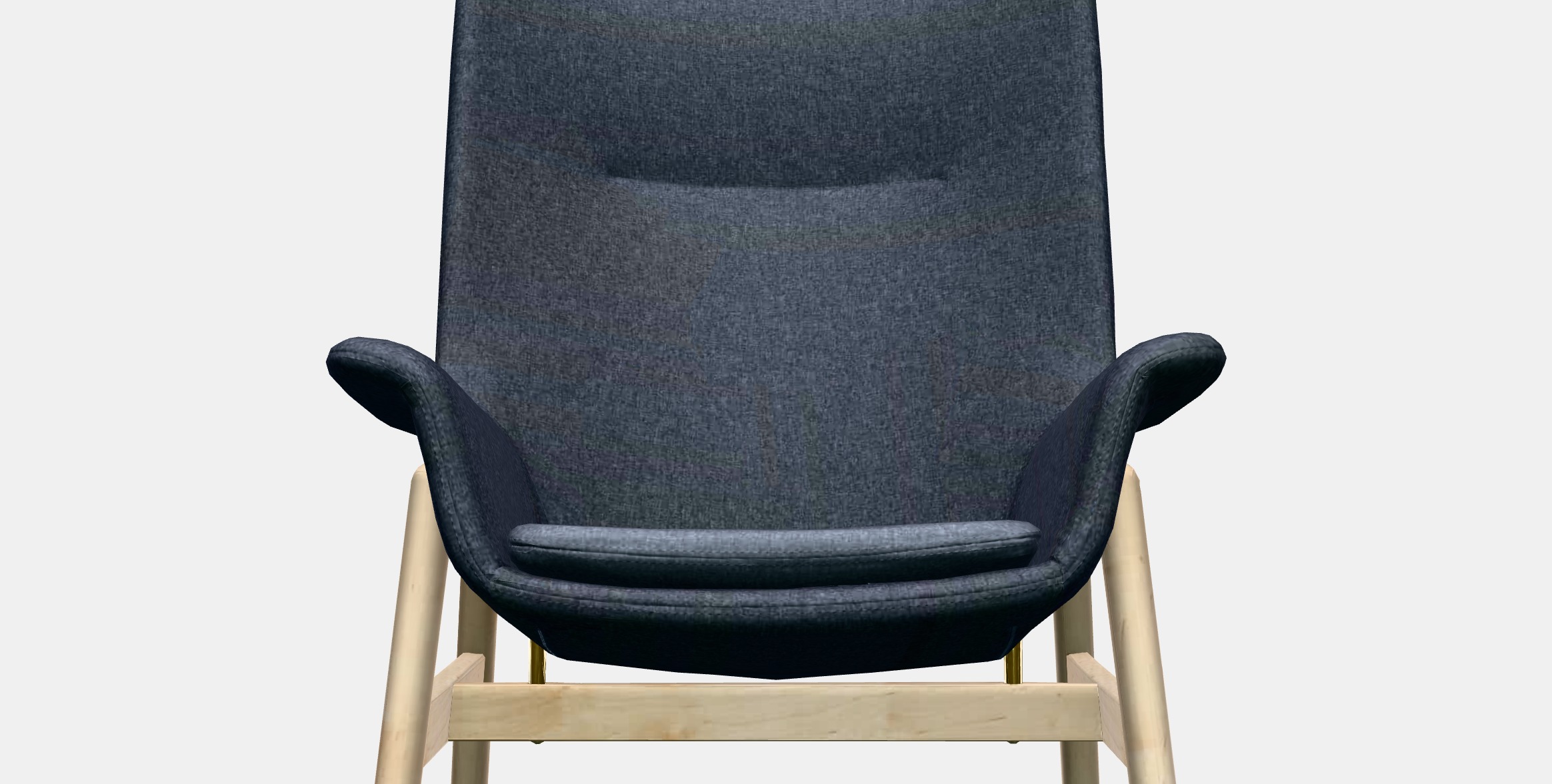 VEDBO High back armchair Low-poly 3D model_11