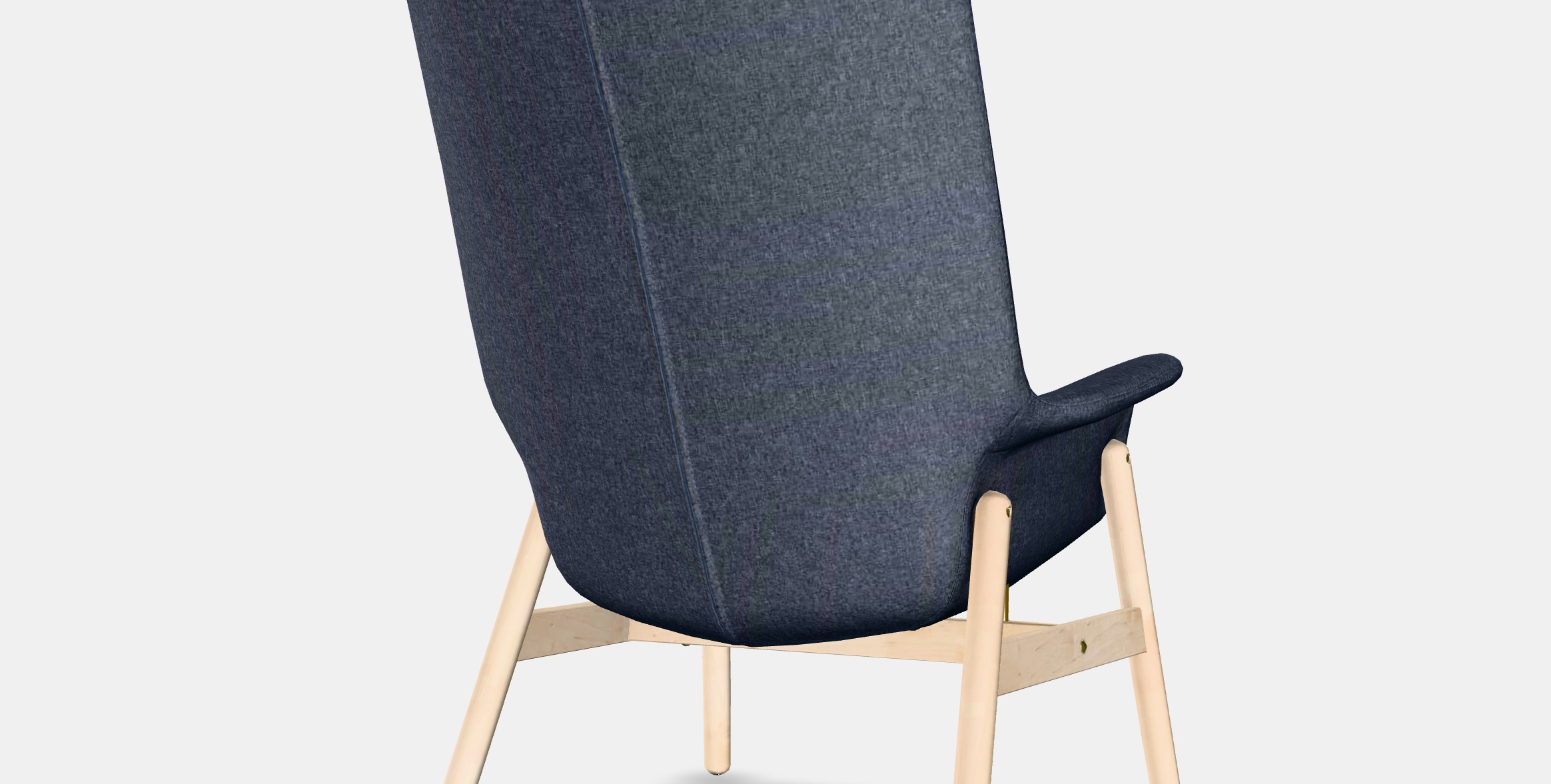VEDBO High back armchair Low-poly 3D model_5