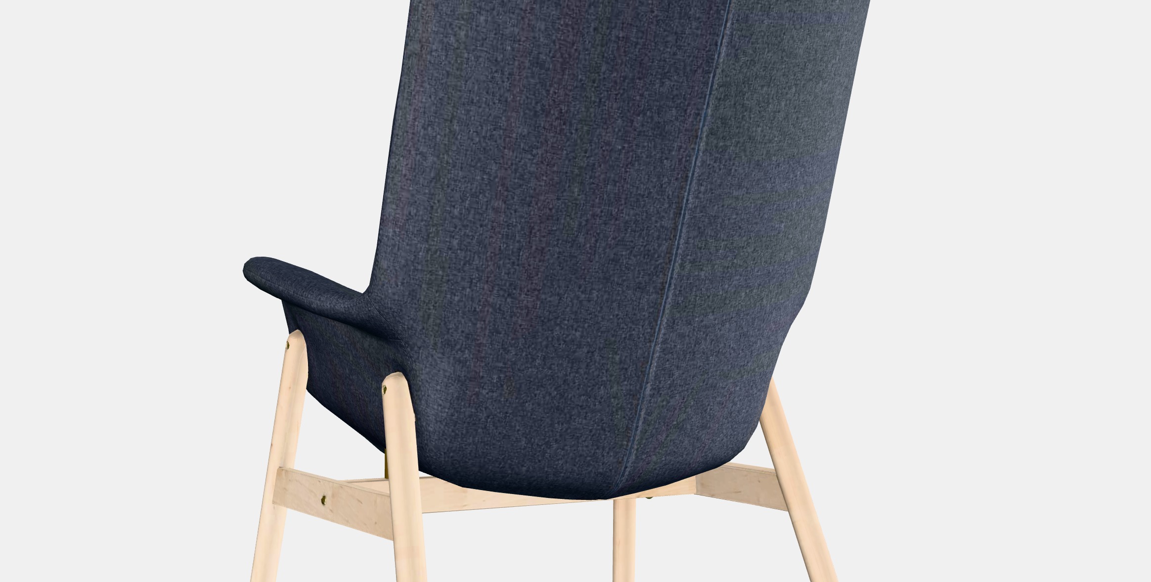 VEDBO High back armchair Low-poly 3D model_6