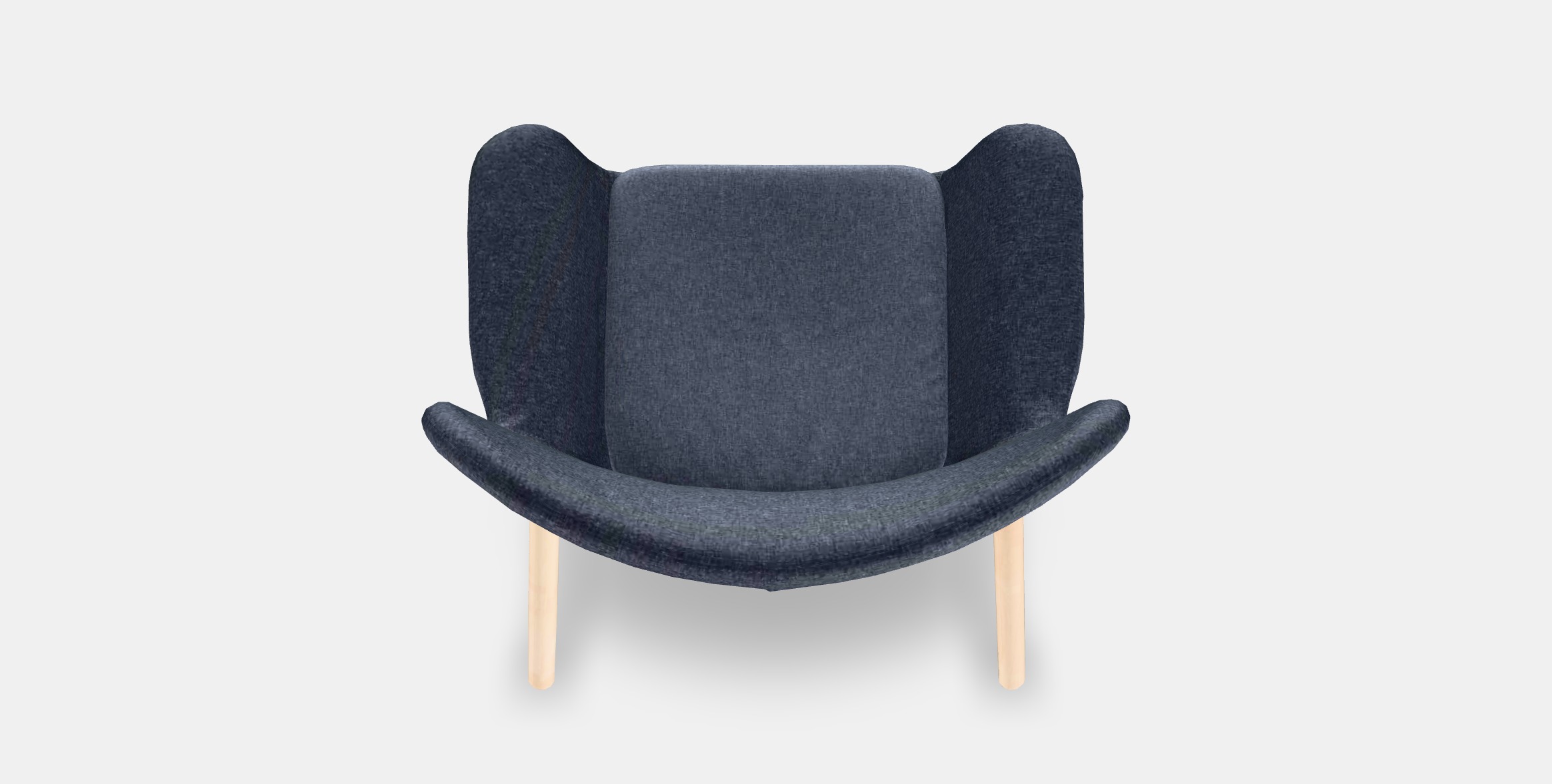 VEDBO High back armchair Low-poly 3D model_3