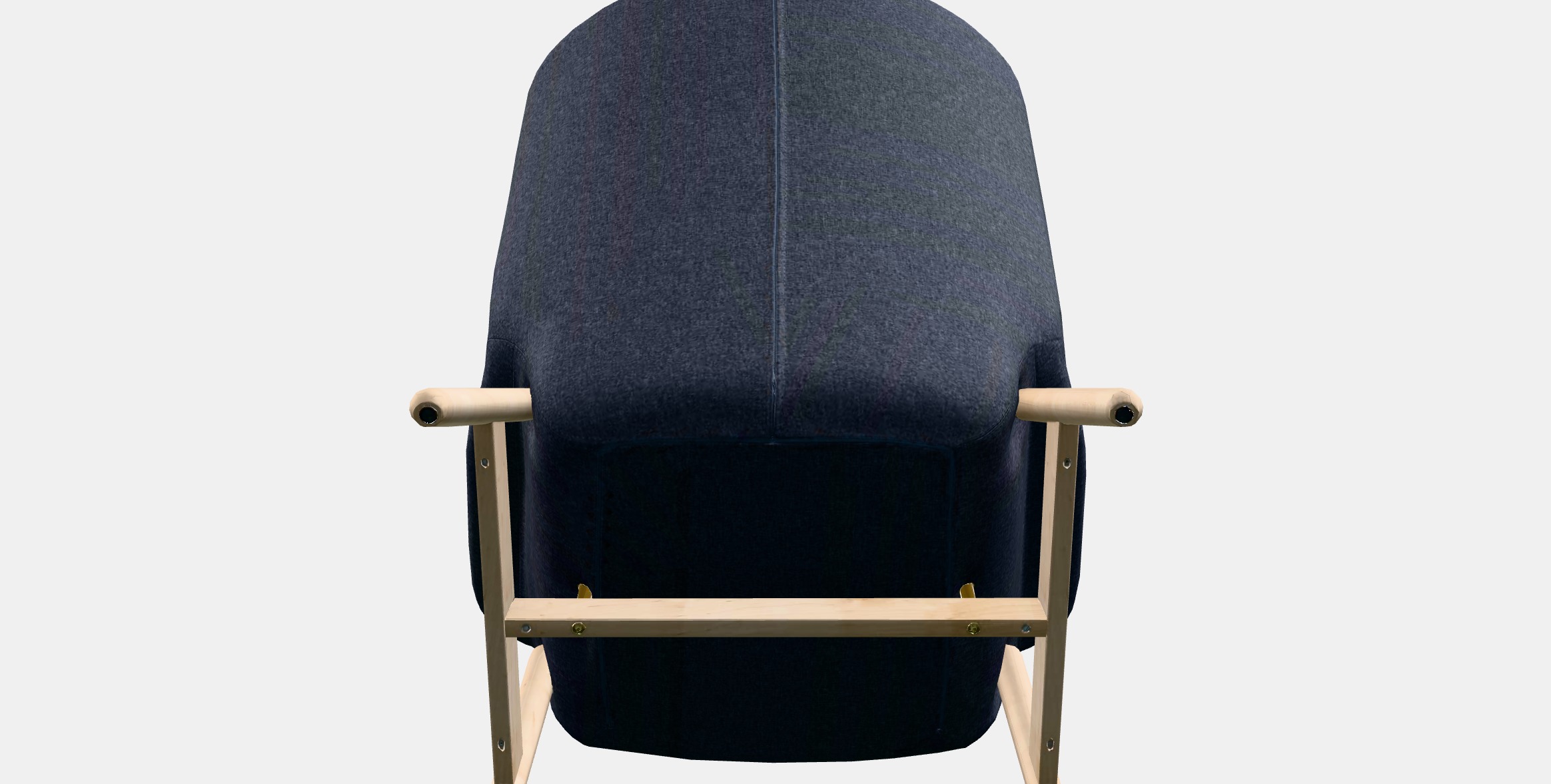 VEDBO High back armchair Low-poly 3D model_7