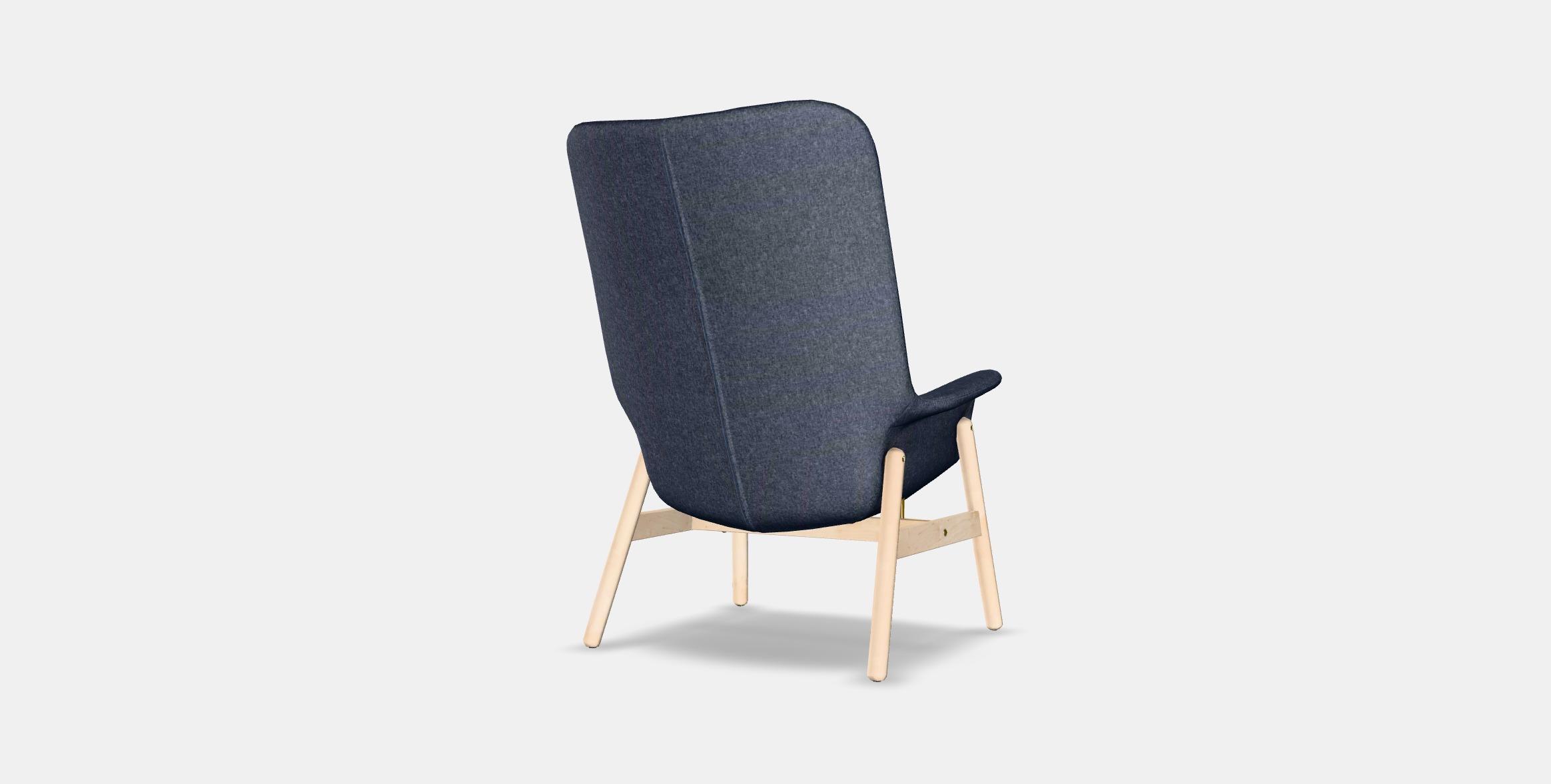 VEDBO High back armchair Low-poly 3D model_4