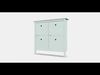 HEMNES Shoe cabinet with 4 compartments Low-poly 3D model_1
