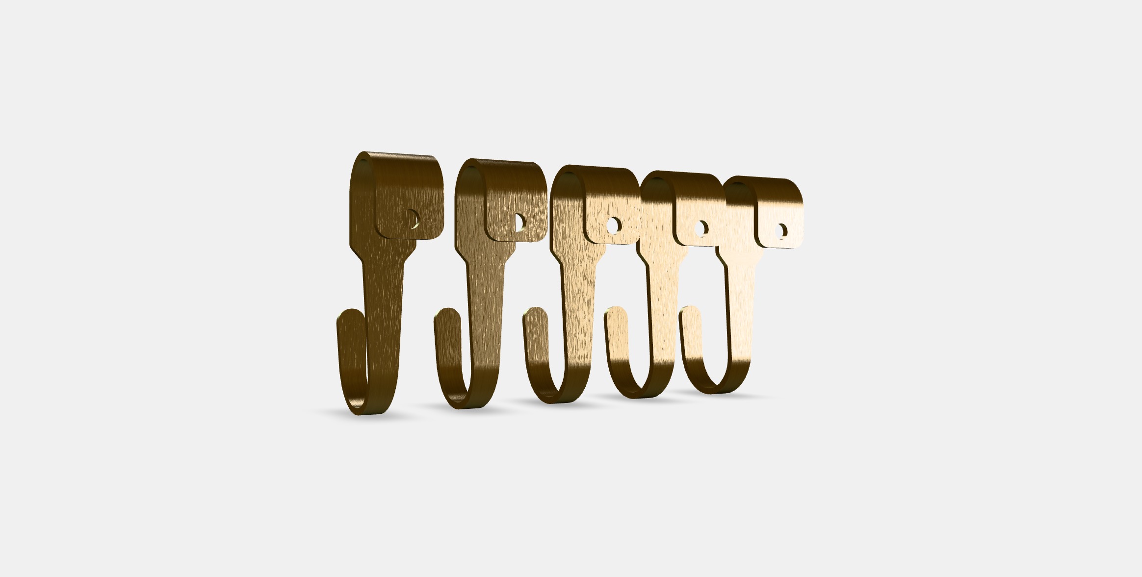 HULTARP Hook 1 Low-poly 3D model_15