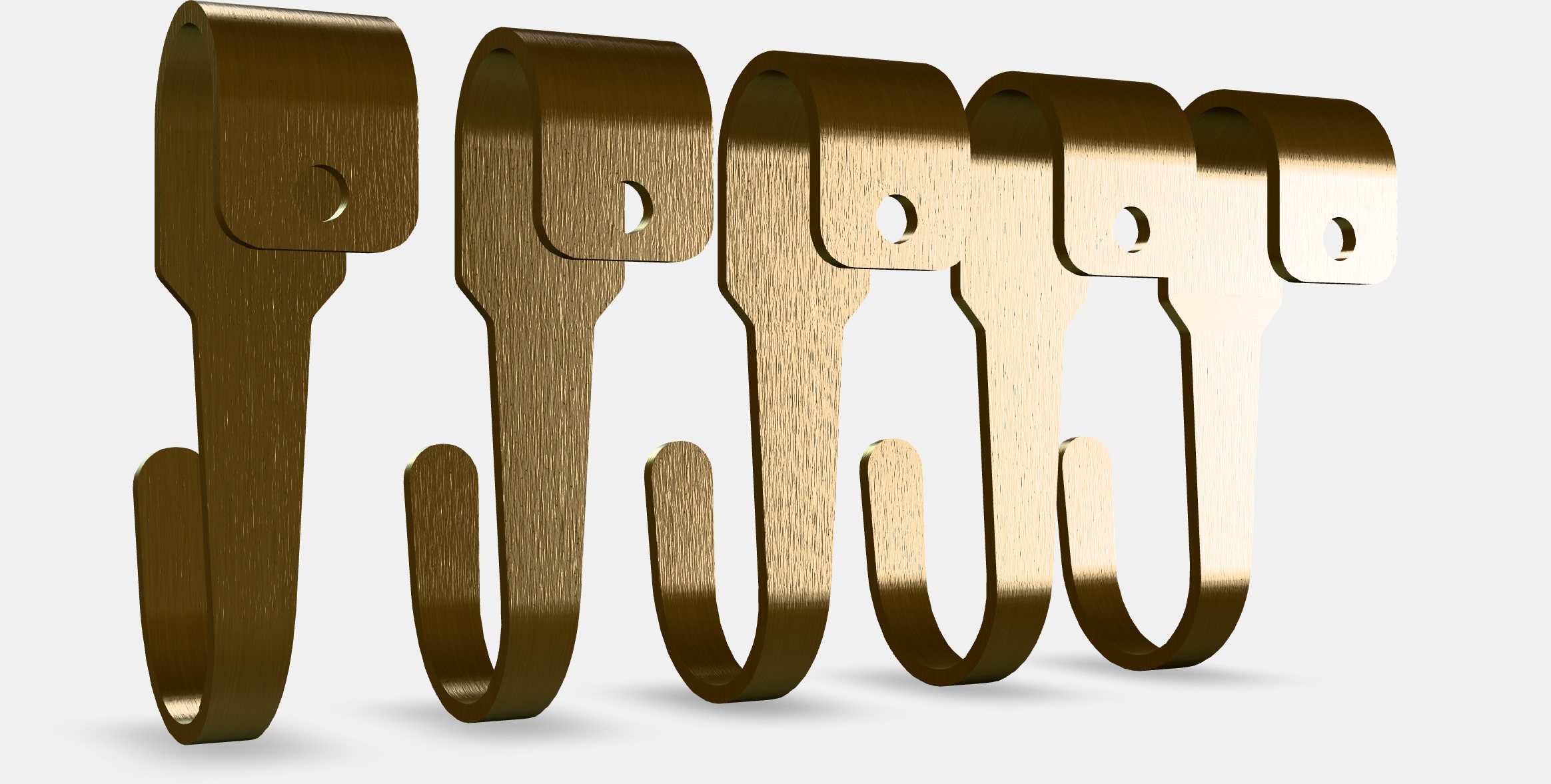 HULTARP Hook 1 Low-poly 3D model_10