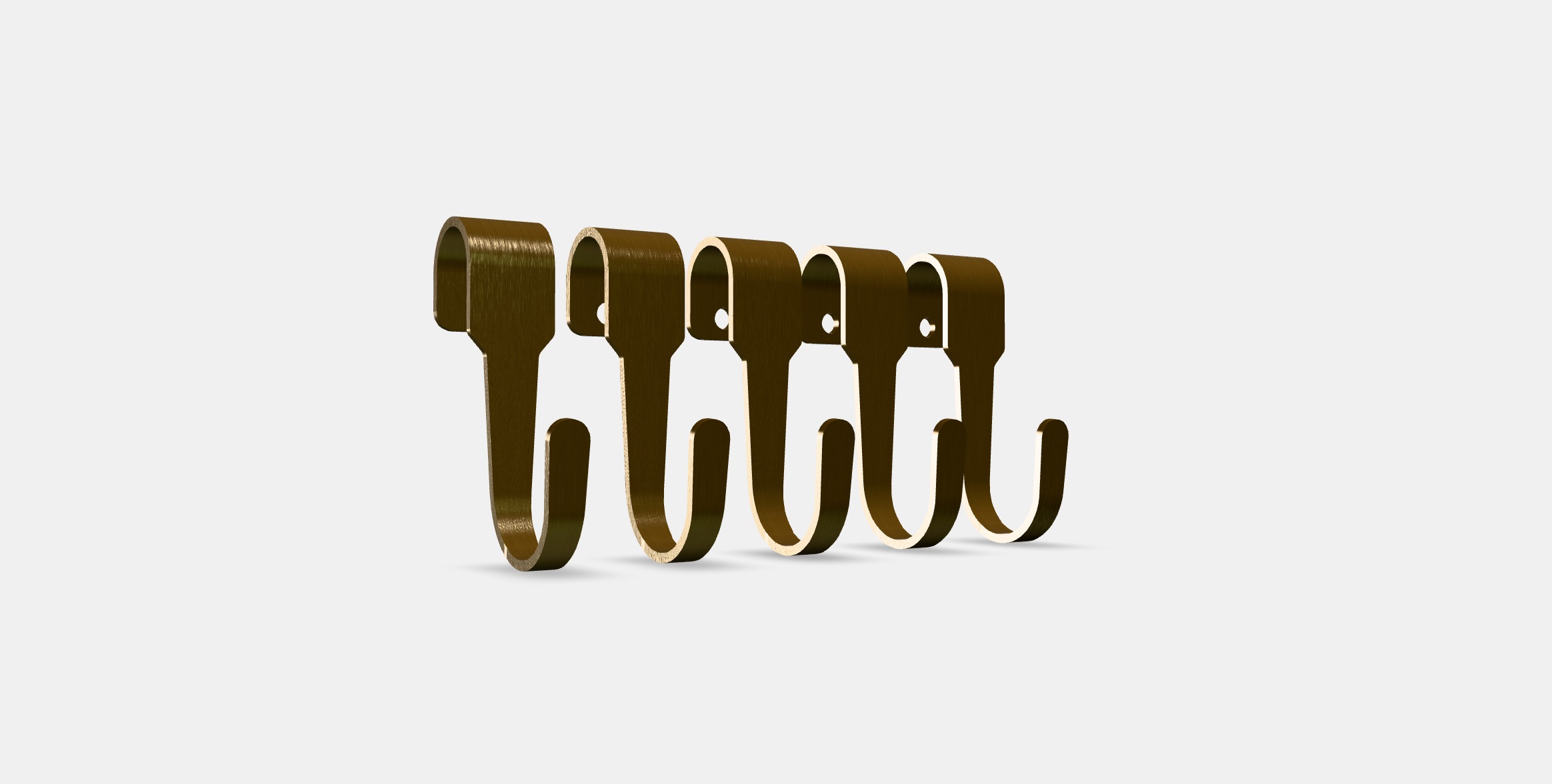 HULTARP Hook 1 Low-poly 3D model_2