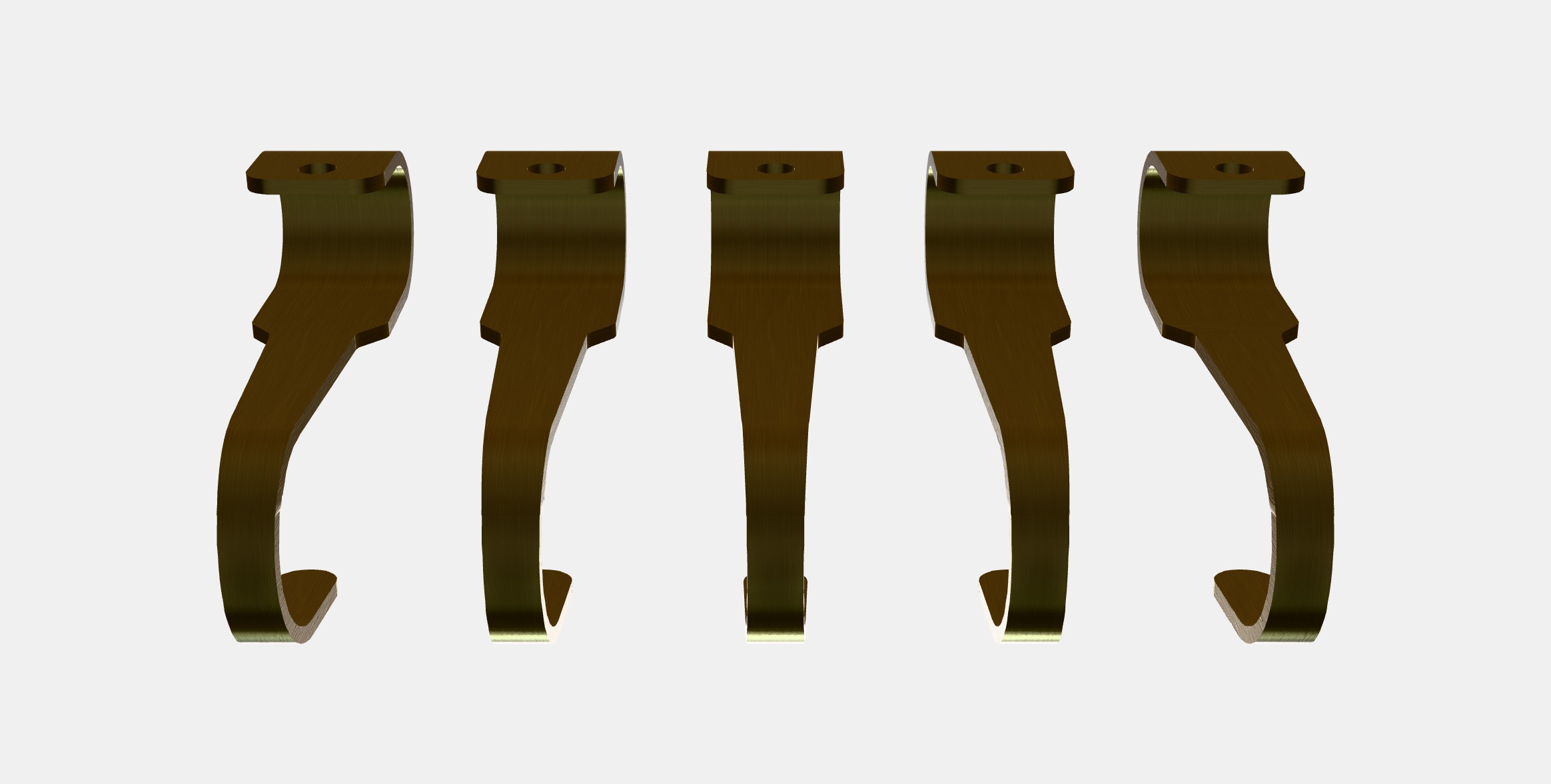 HULTARP Hook 1 Low-poly 3D model_6