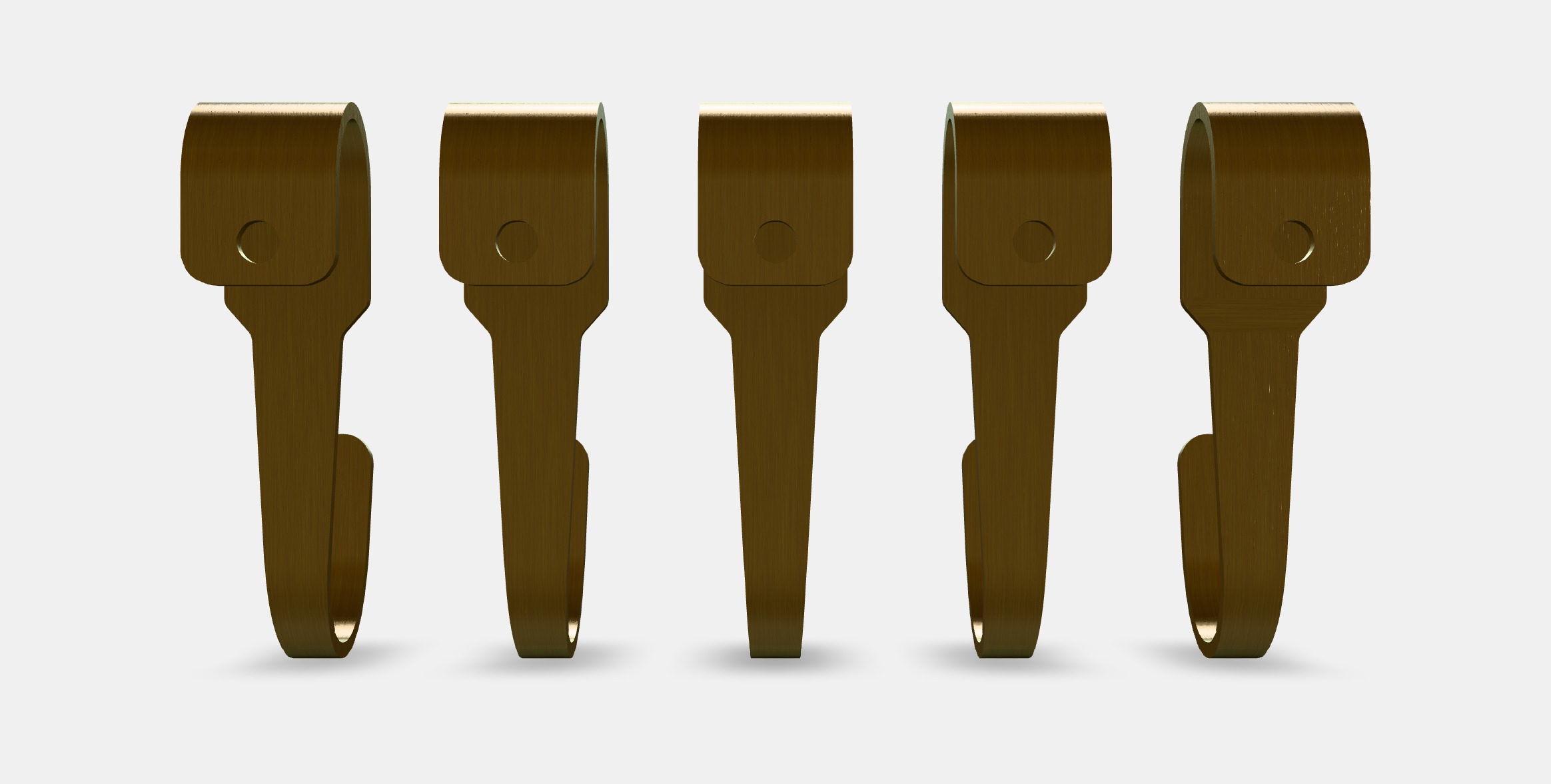 HULTARP Hook 1 Low-poly 3D model_16