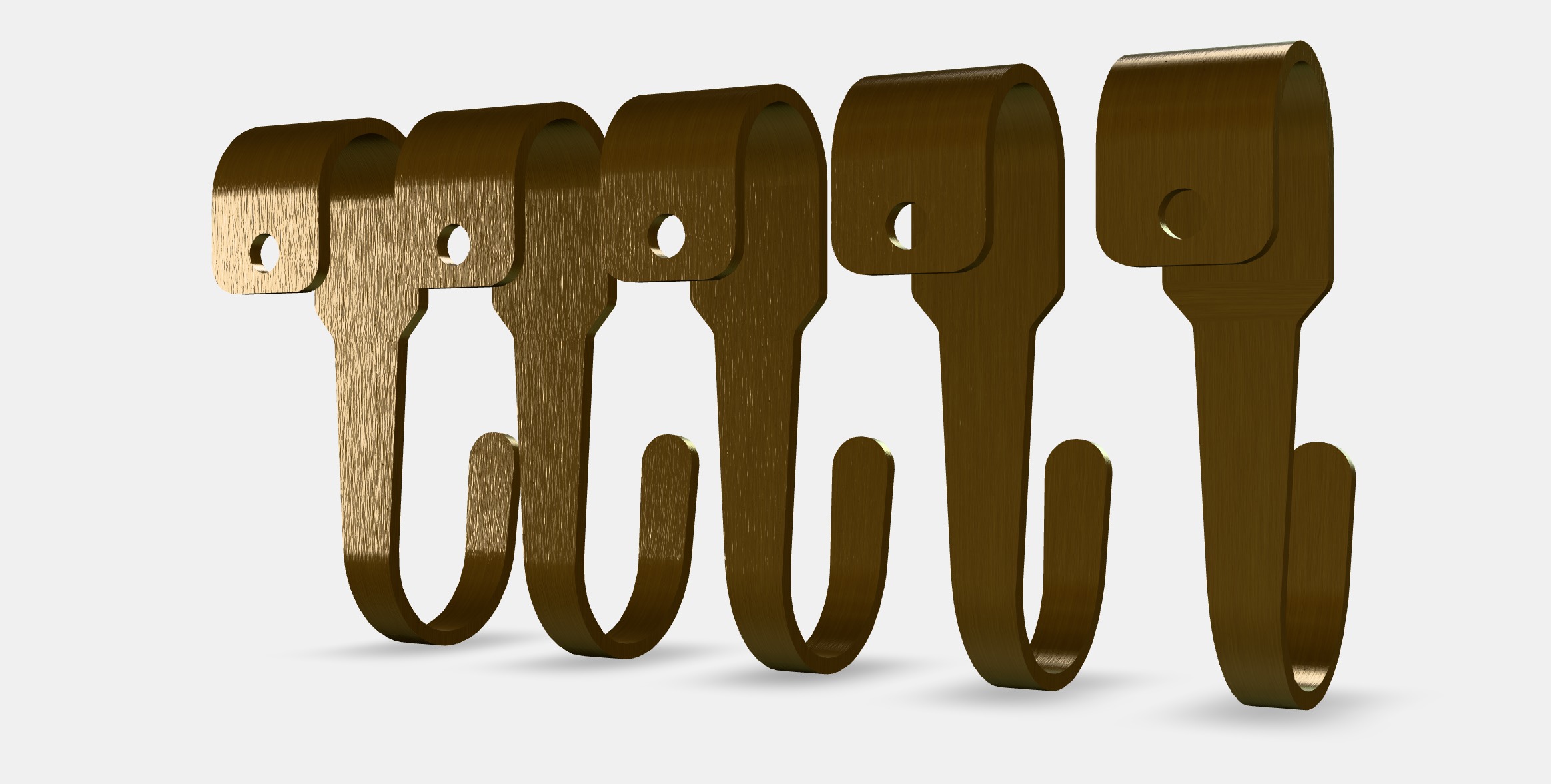 HULTARP Hook 1 Low-poly 3D model_4