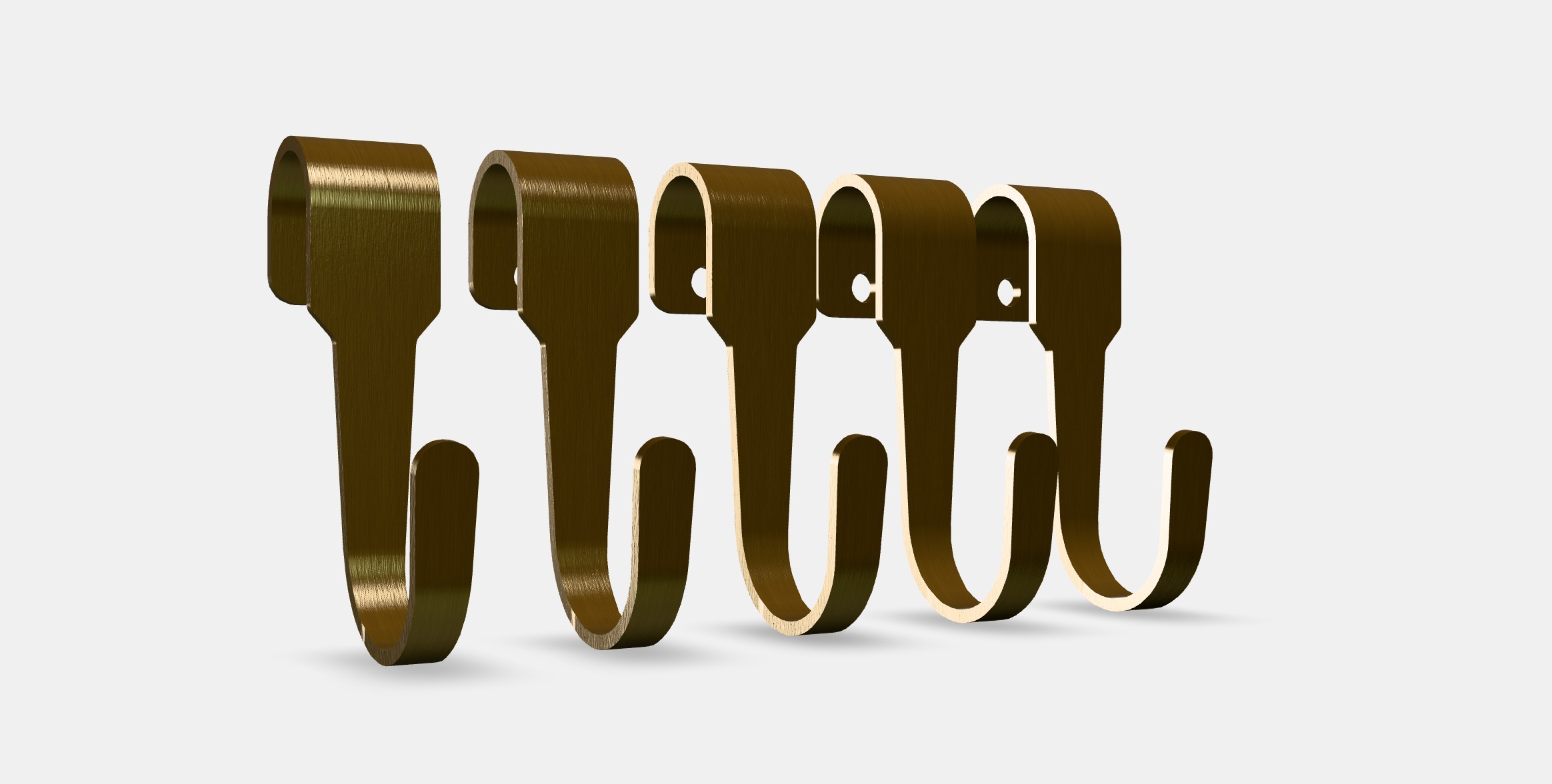 HULTARP Hook 1 Low-poly 3D model_8