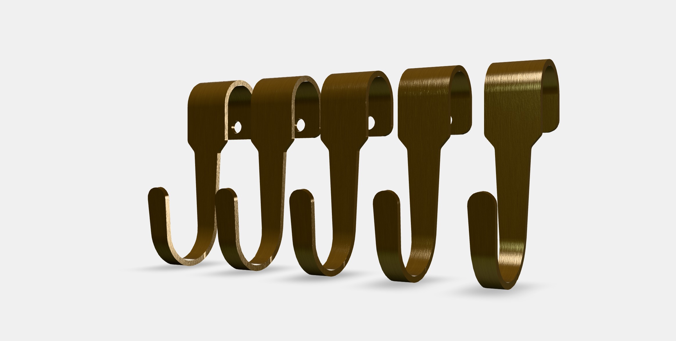 HULTARP Hook 1 Low-poly 3D model_12