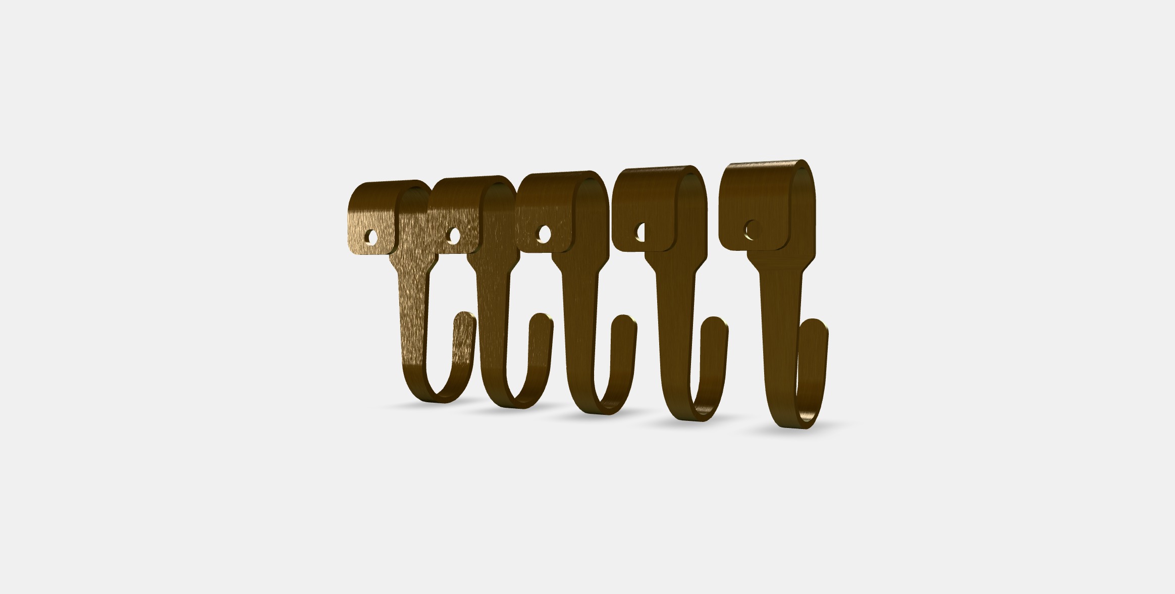 HULTARP Hook 1 Low-poly 3D model_7