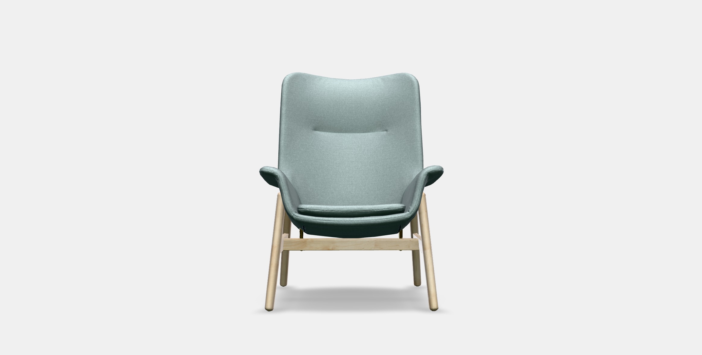 VEDBO High back armchair 1 Low-poly 3D model_9