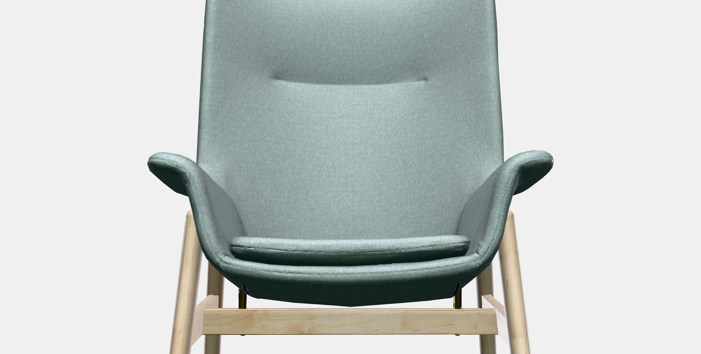 VEDBO High back armchair 1 Low-poly 3D model_11
