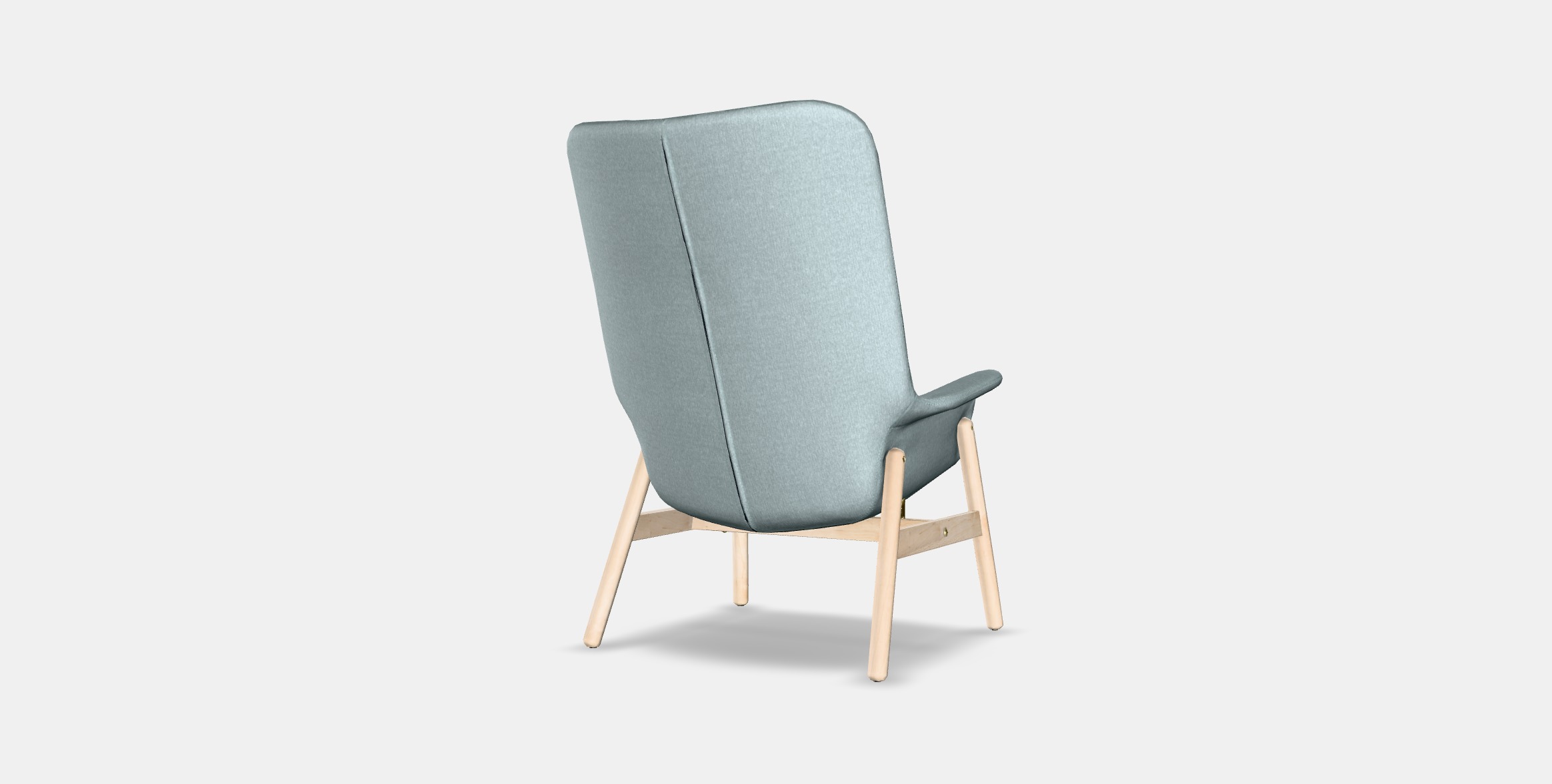 VEDBO High back armchair 1 Low-poly 3D model_6