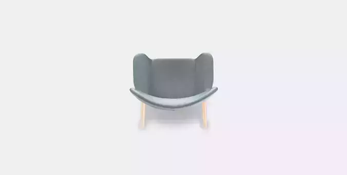 VEDBO High back armchair 1 Low-poly 3D model