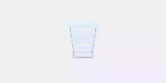 HEMNES Wall shelf Low-poly 3D model