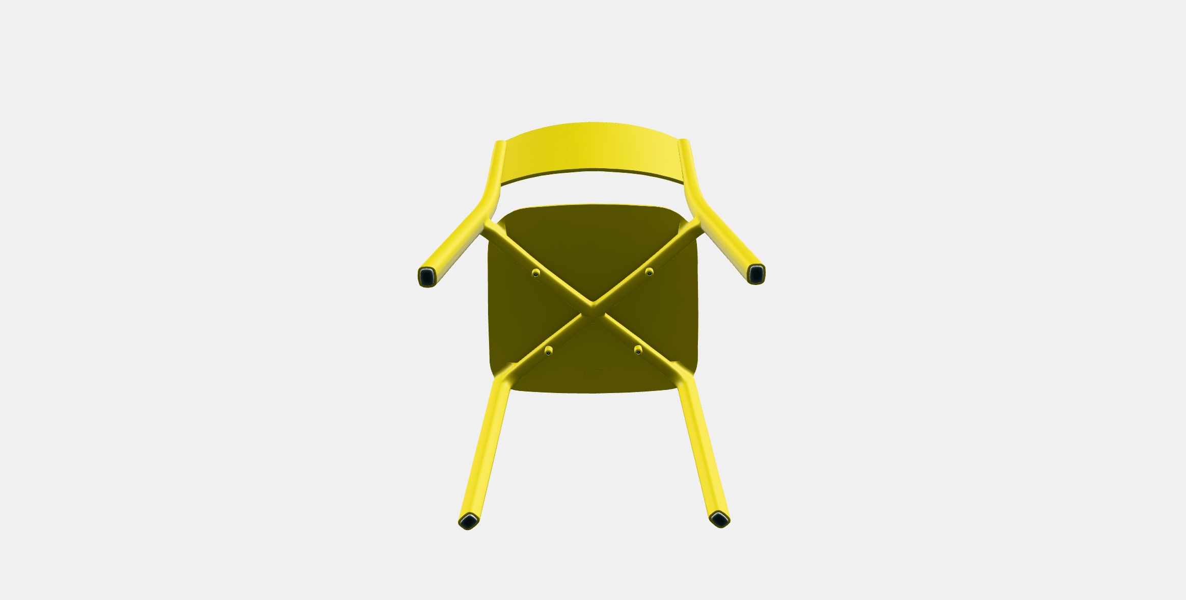JANINGE Chair Low-poly 3D model_7