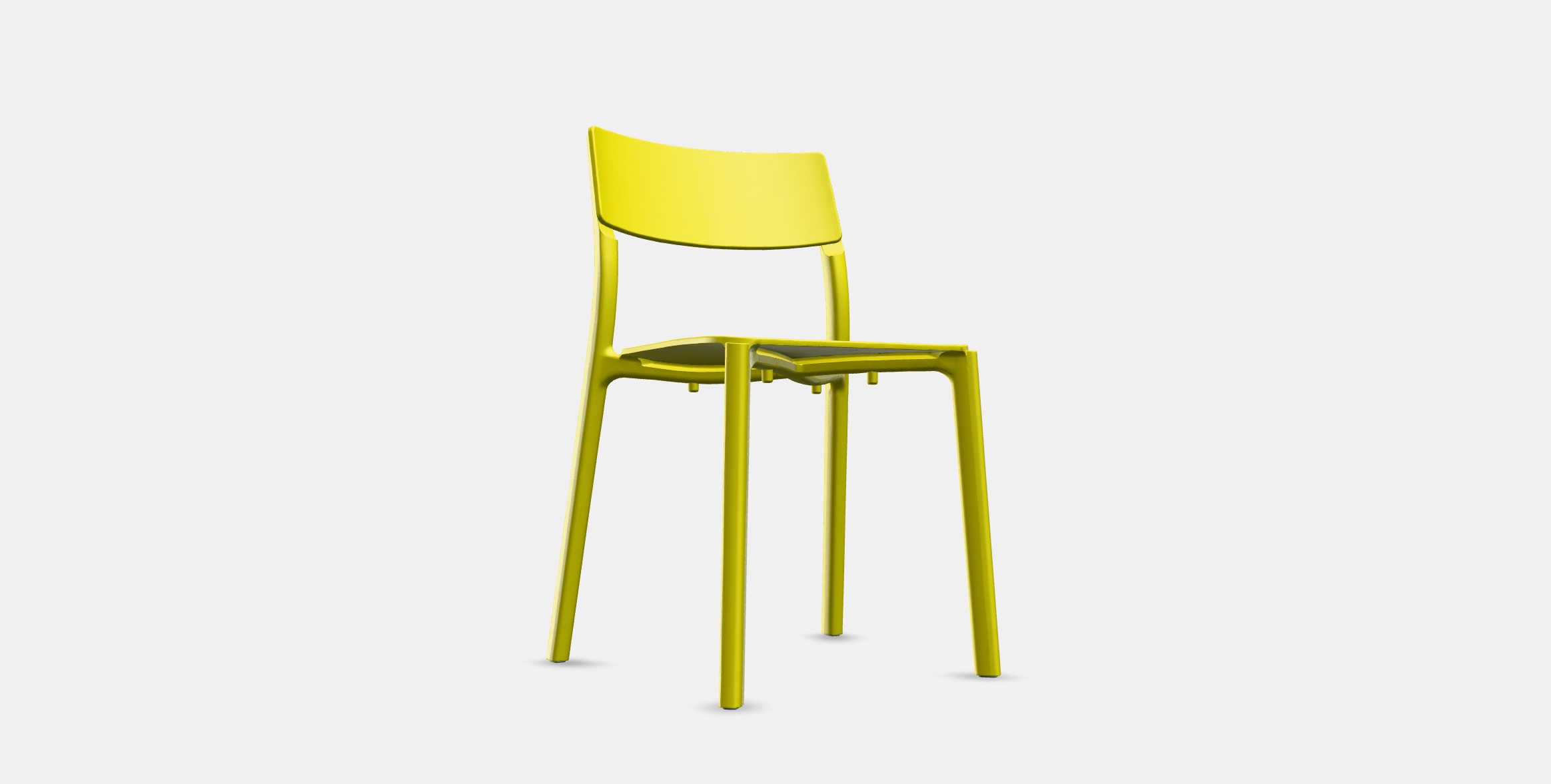 JANINGE Chair Low-poly 3D model_3