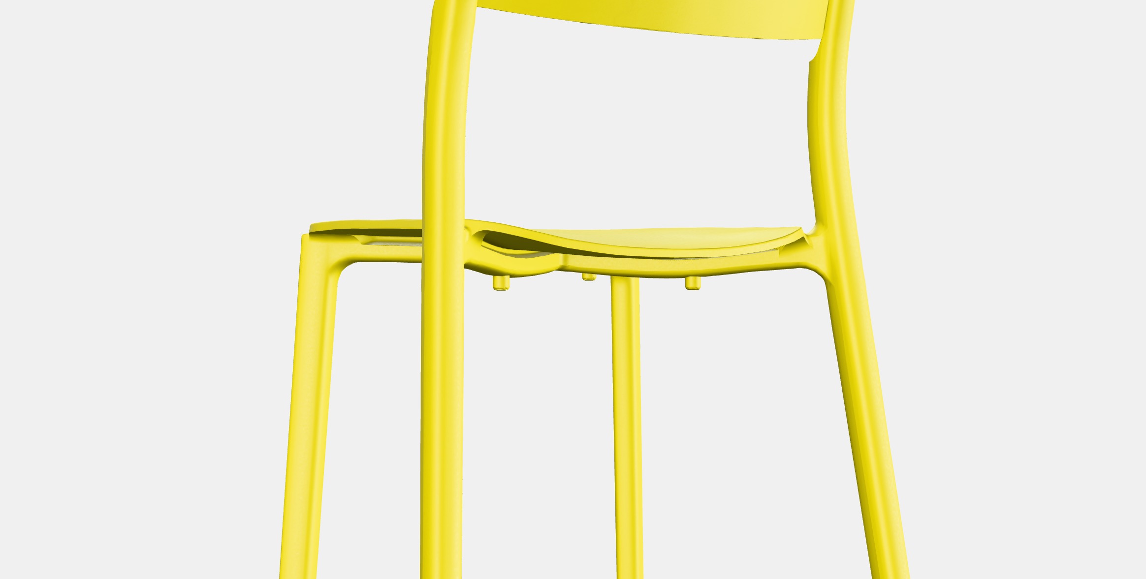 JANINGE Chair Low-poly 3D model_2