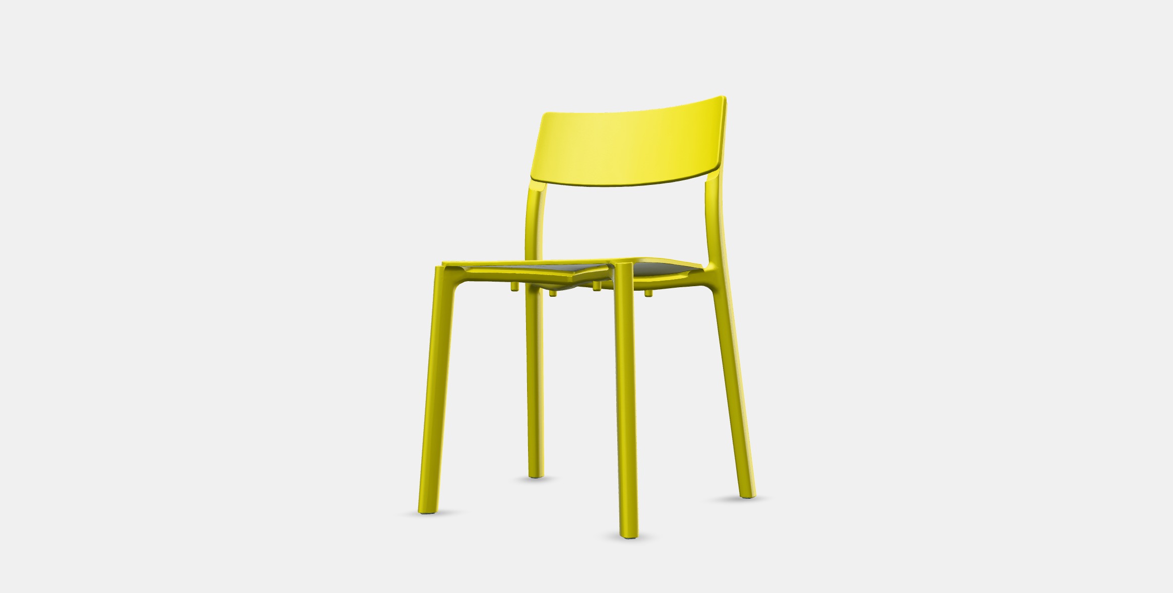 JANINGE Chair Low-poly 3D model_12