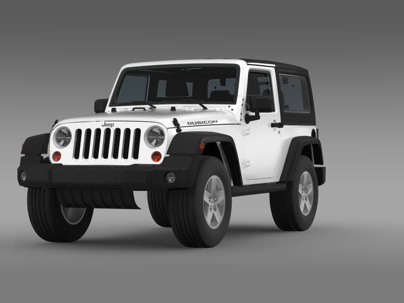 Jeep Wrangler Rubicon 2012 3D model_3