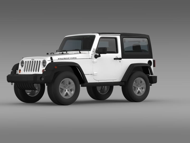 Jeep Wrangler Rubicon 2012 3D model_4