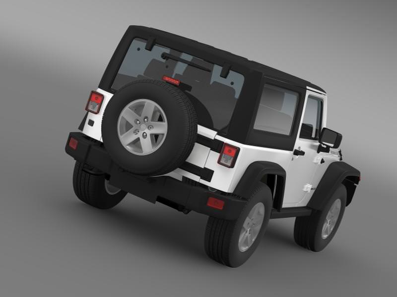 Jeep Wrangler Rubicon 2012 3D model_2