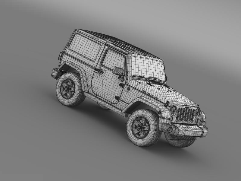 Jeep Wrangler Rubicon 2012 3D model_19