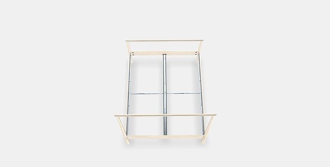 GJORA Bed frame 4 Low-poly 3D model