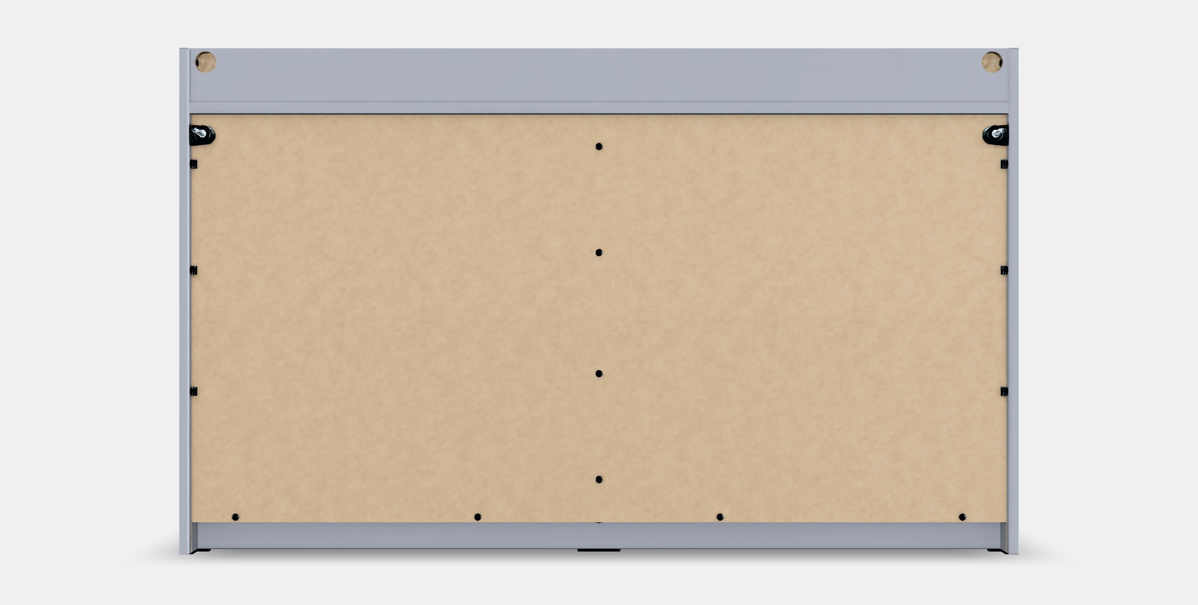 HAUGA Chest of 6 drawers Low-poly 3D model_15