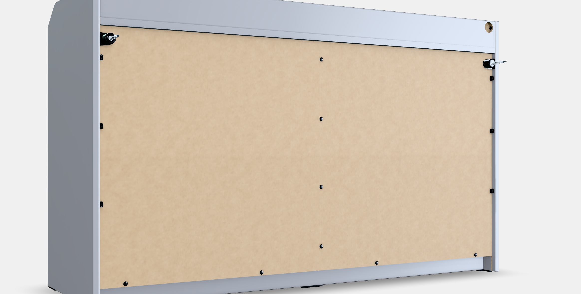 HAUGA Chest of 6 drawers Low-poly 3D model_6