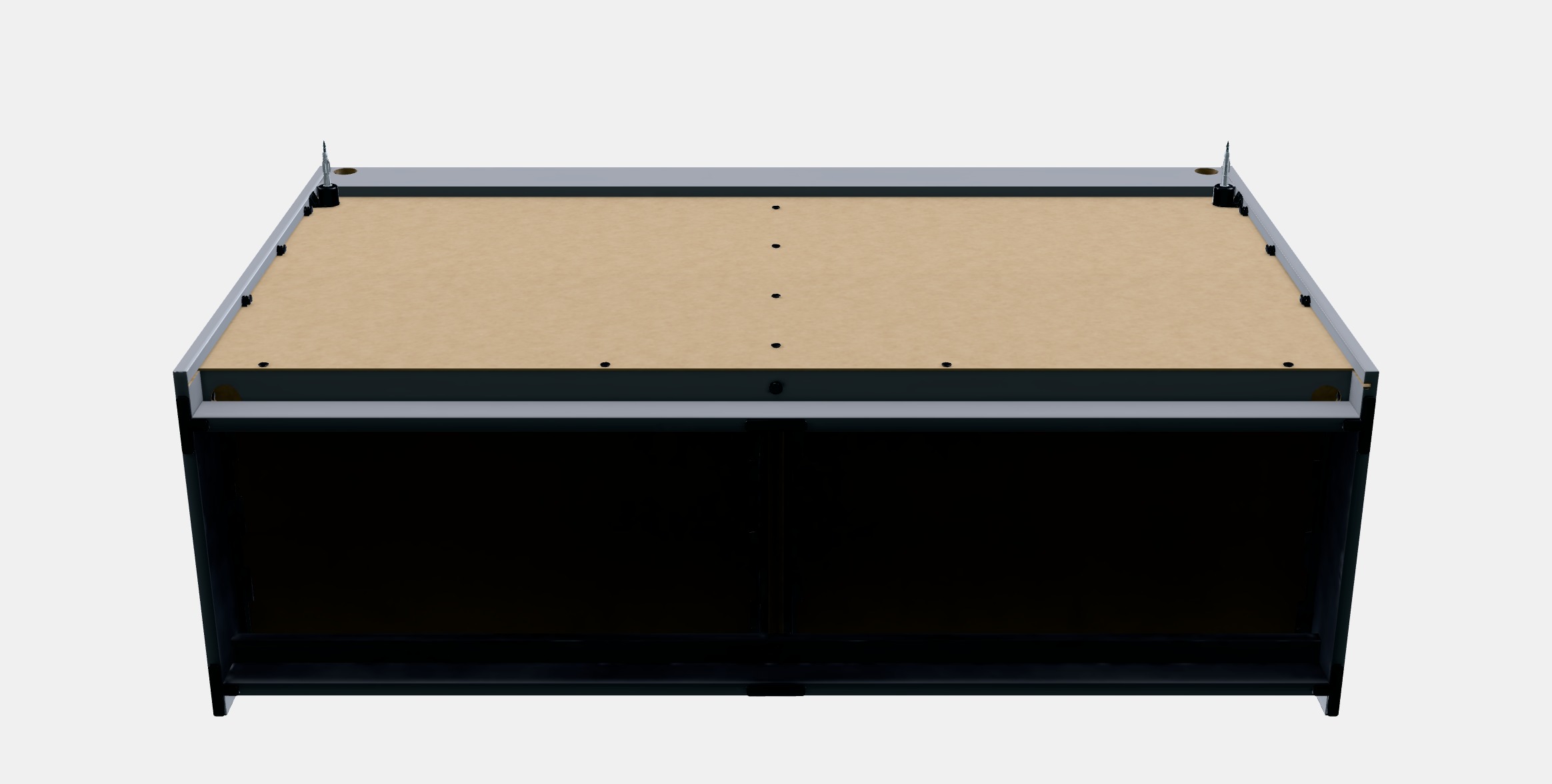 HAUGA Chest of 6 drawers Low-poly 3D model_7