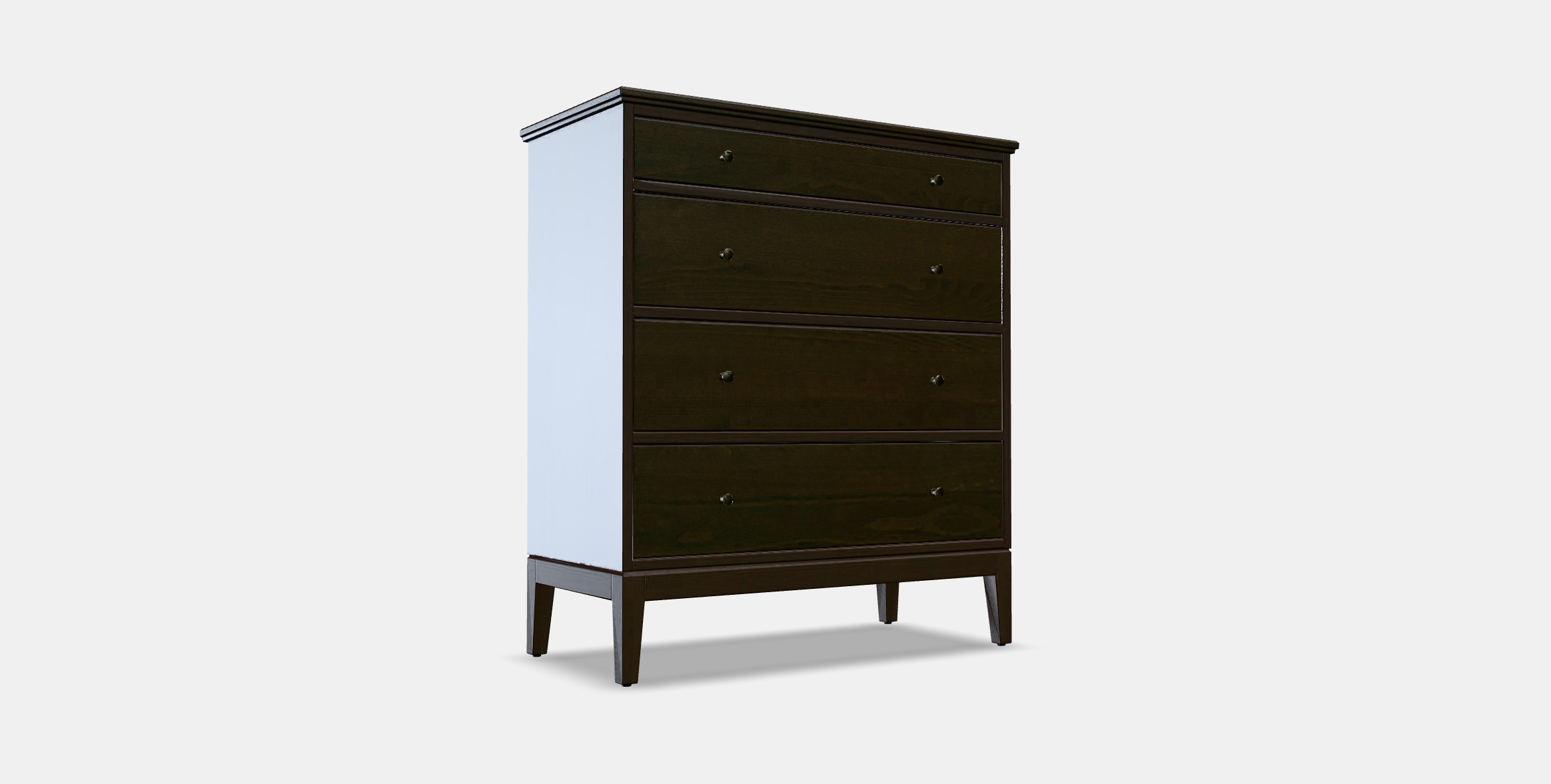 IDANAS Chest of 4 drawers 1 Low-poly 3D model_2