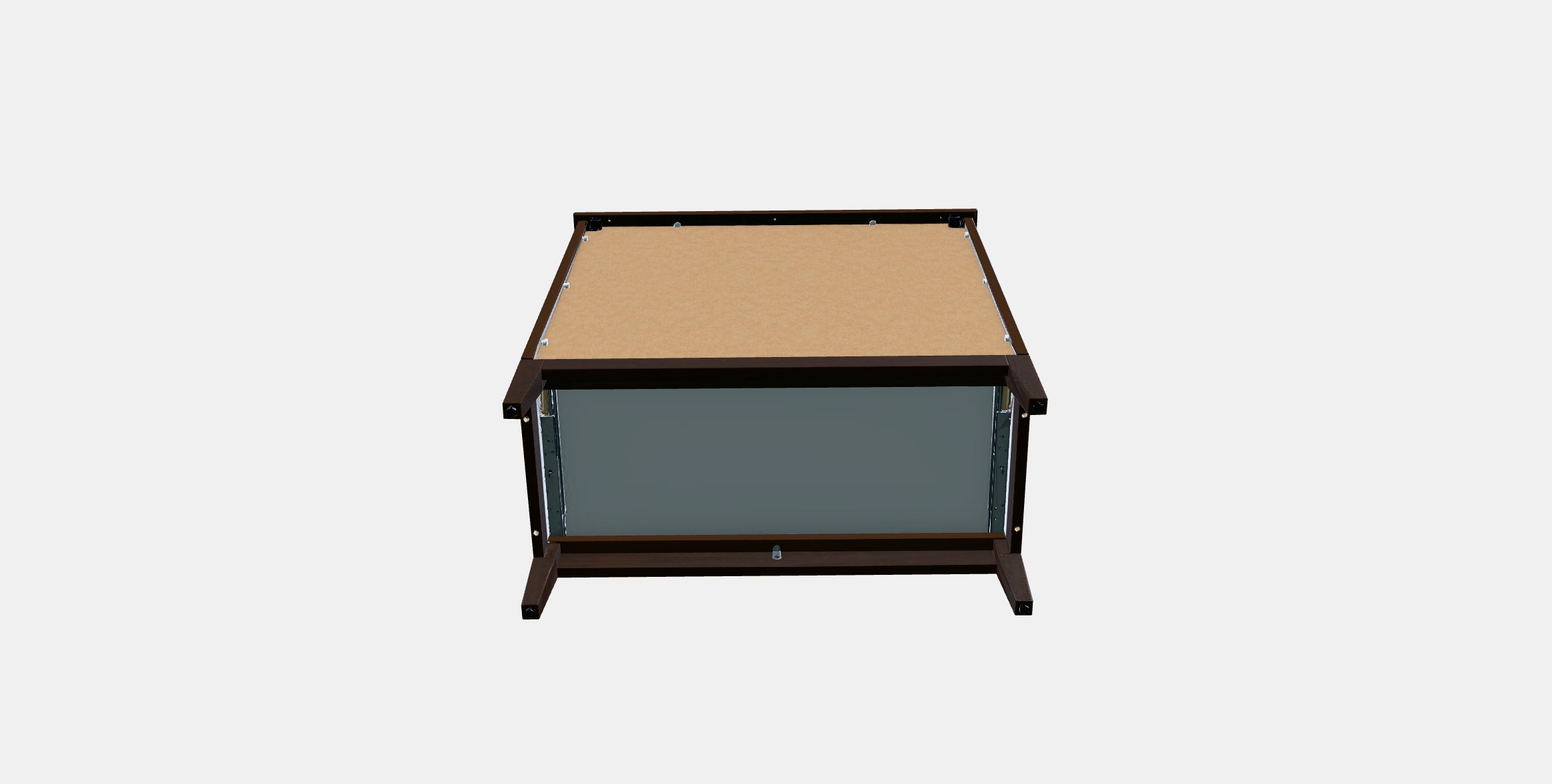 IDANAS Chest of 4 drawers 1 Low-poly 3D model_4