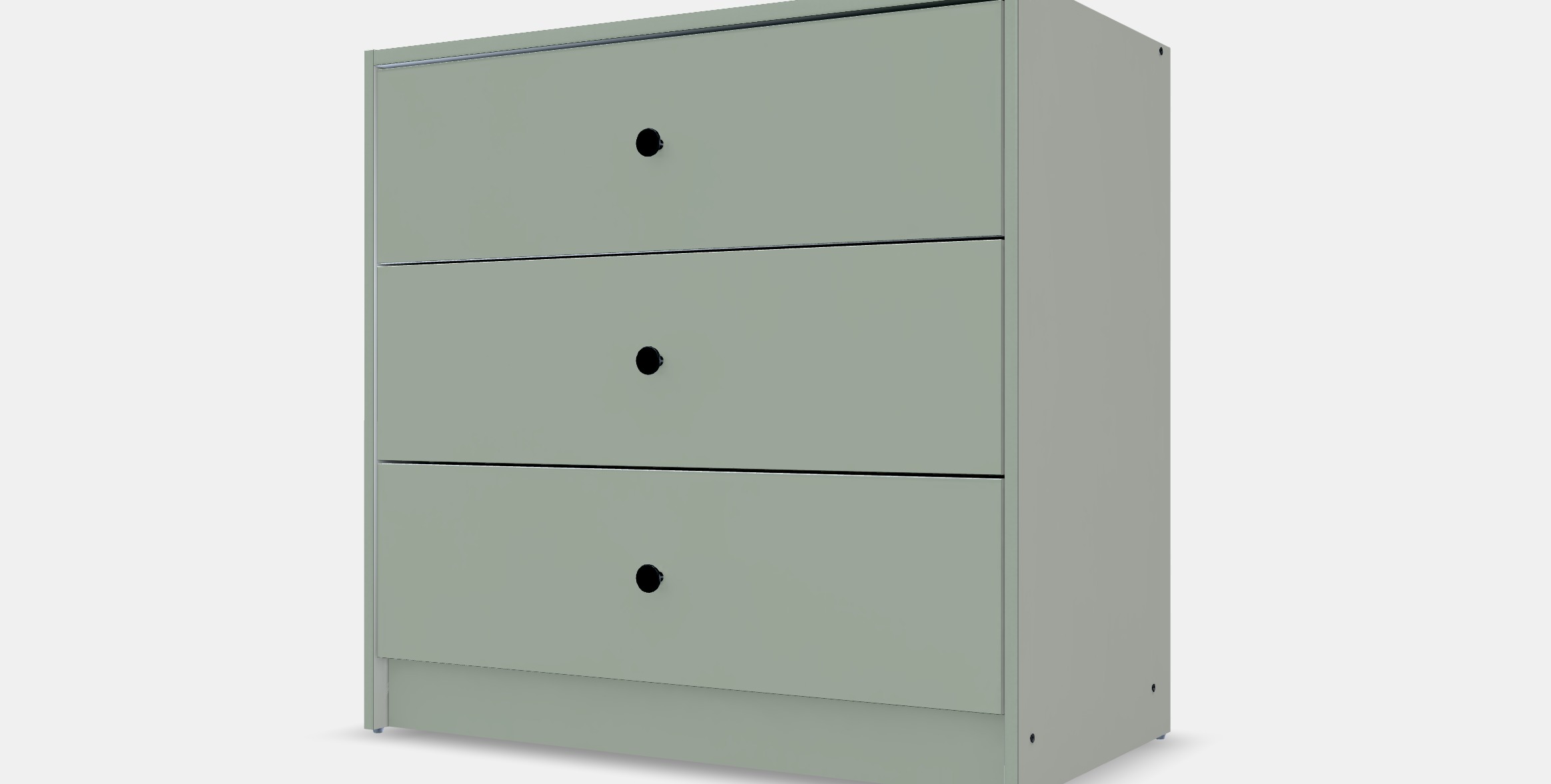 GURSKEN Chest of 3 drawers Low-poly 3D model_12
