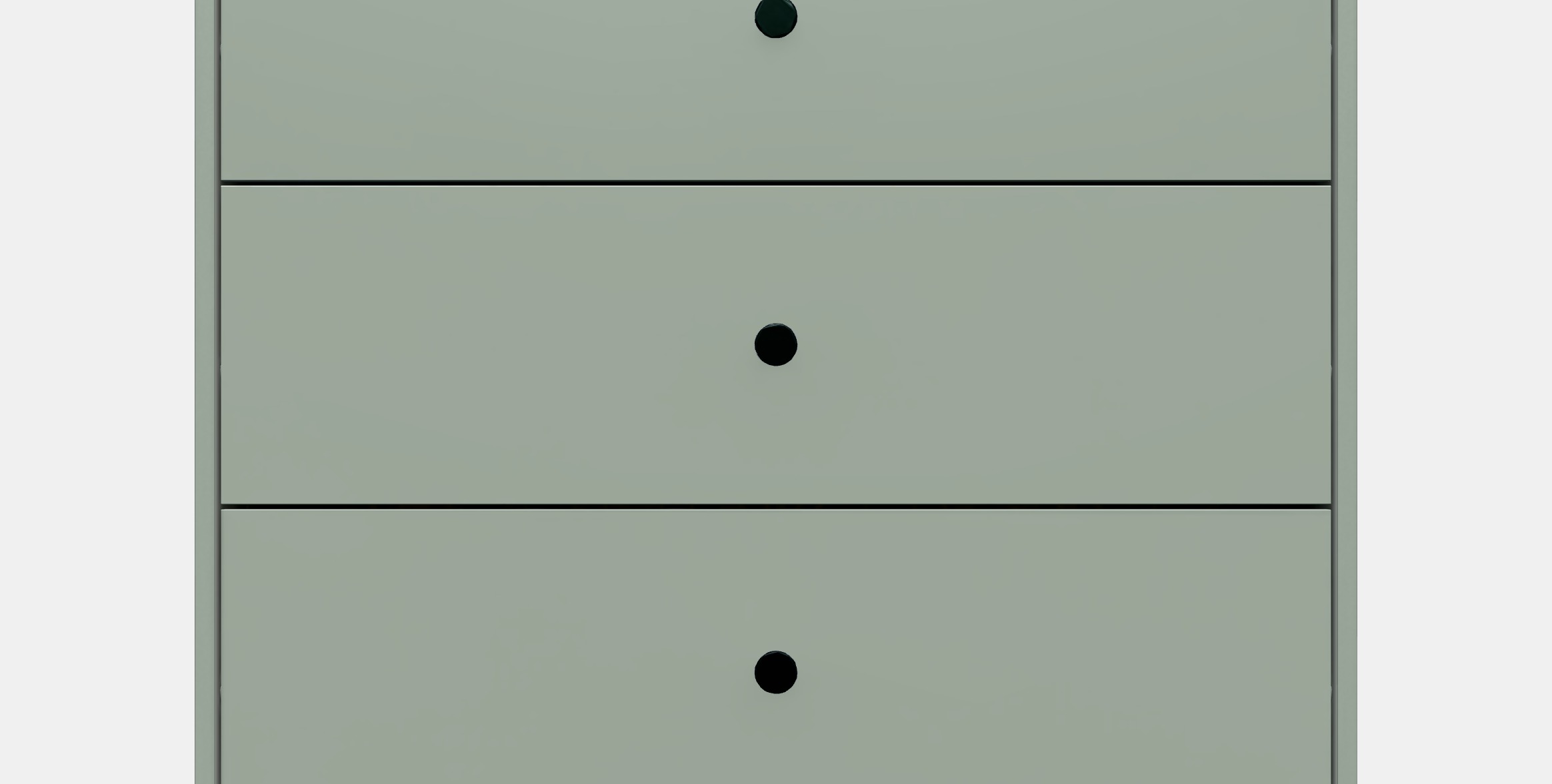 GURSKEN Chest of 3 drawers Low-poly 3D model_10