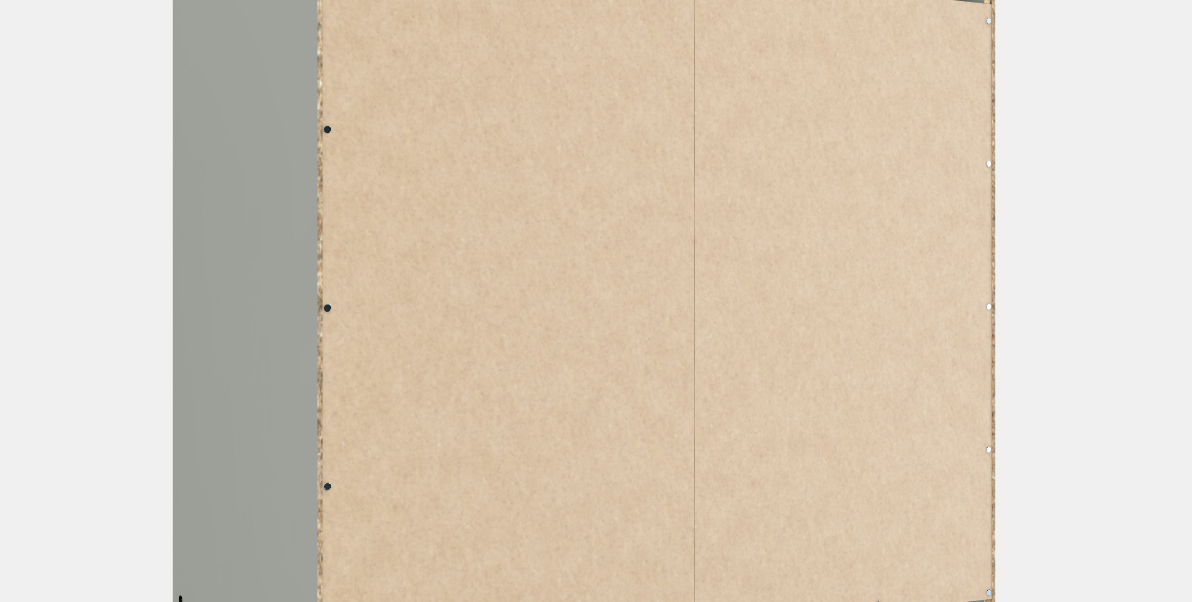 GURSKEN Chest of 3 drawers Low-poly 3D model_4