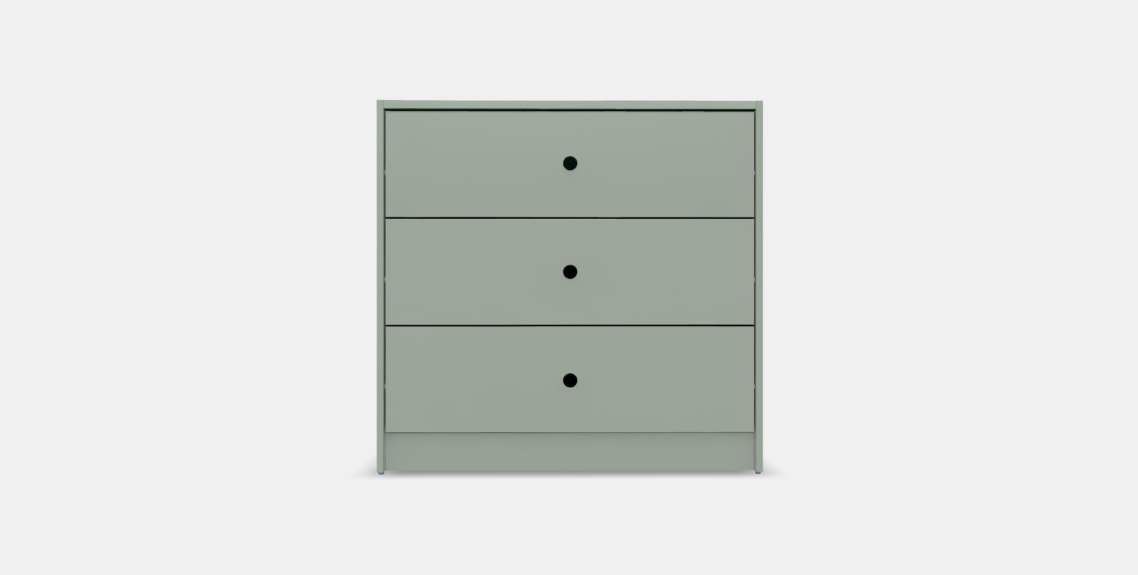 GURSKEN Chest of 3 drawers Low-poly 3D model_9