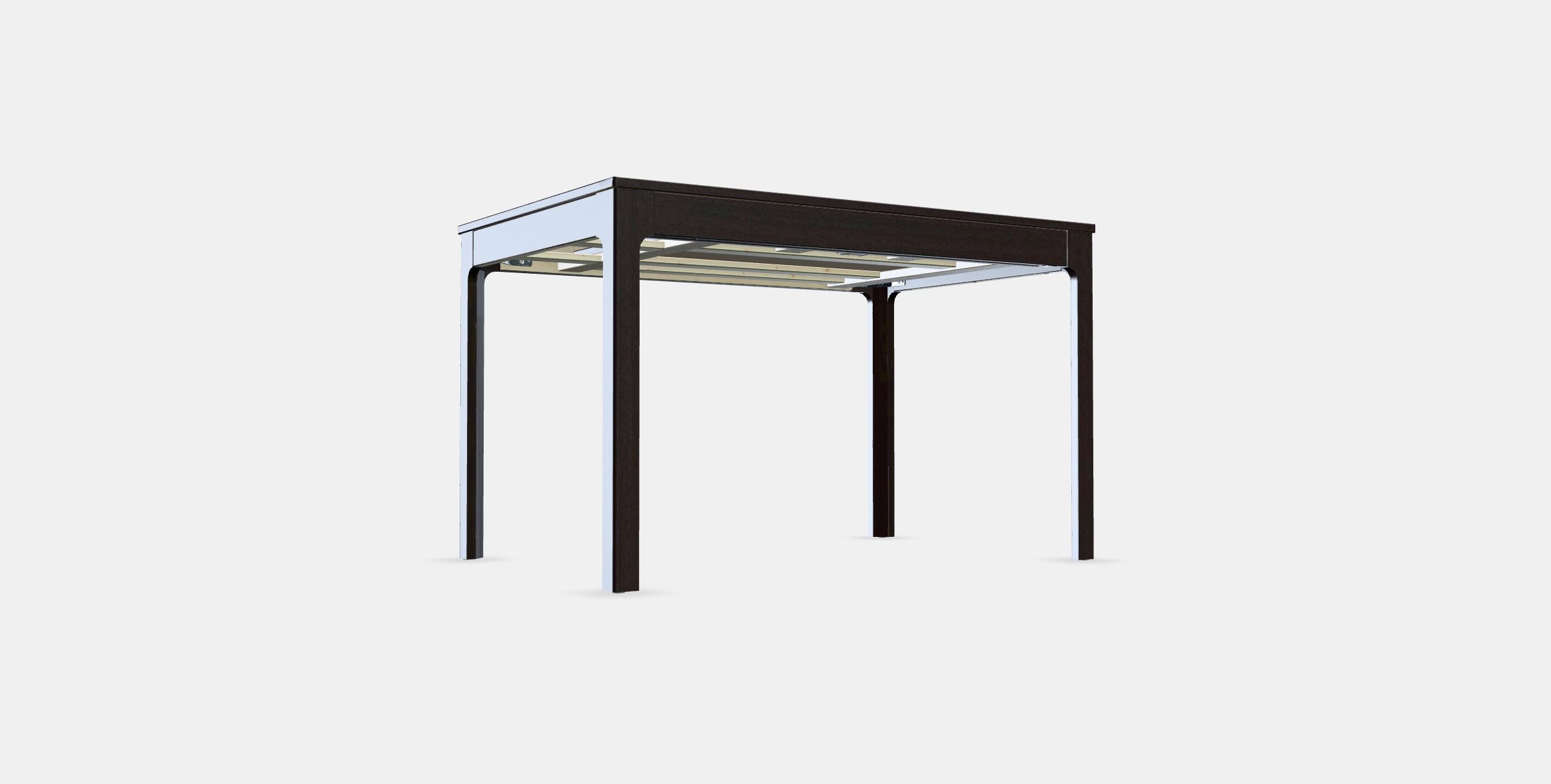 EKEDALEN Extendable table 4 Low-poly 3D model_2