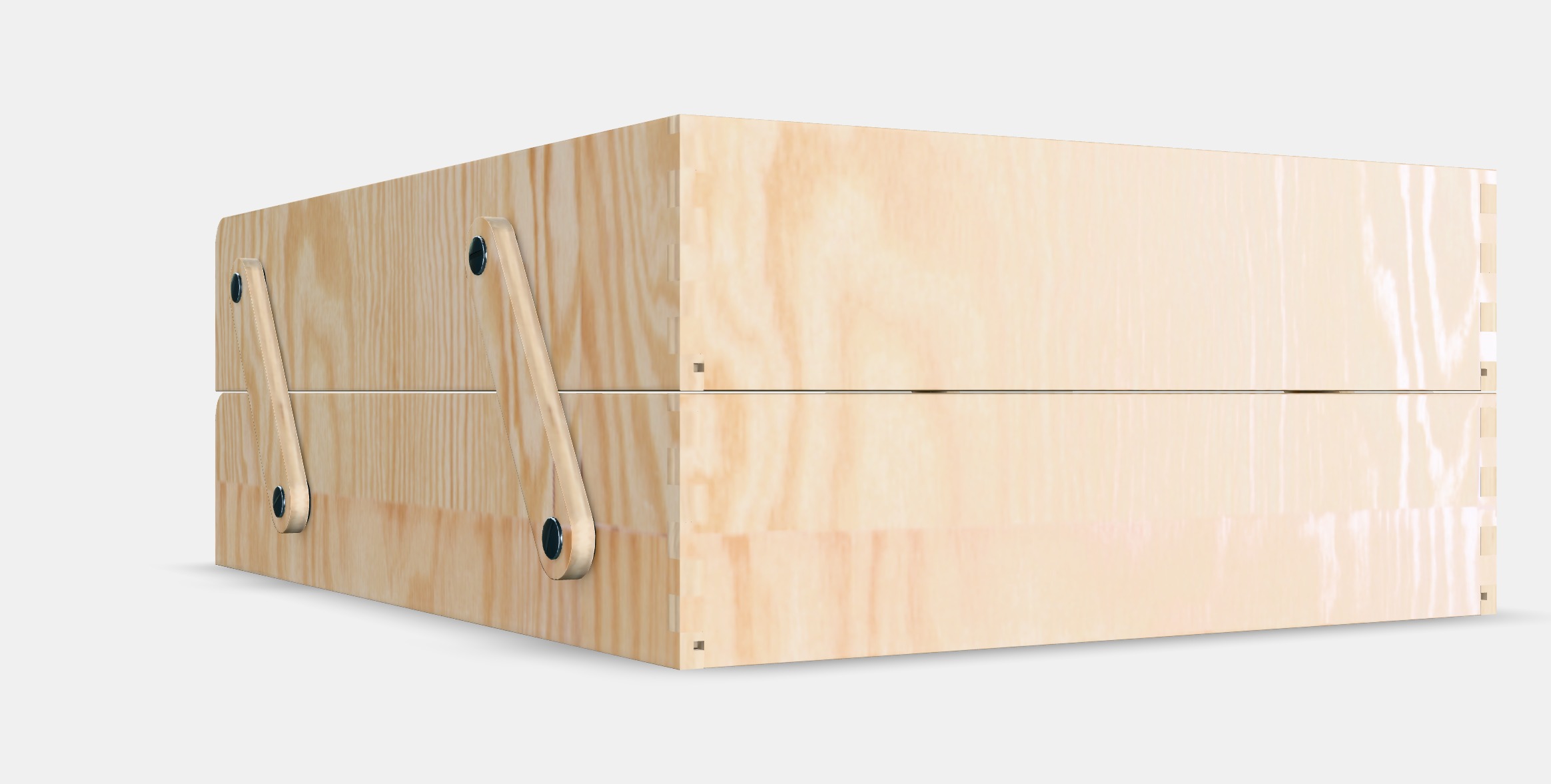 KLAMMEMACKA Letter tray Low-poly 3D model_5