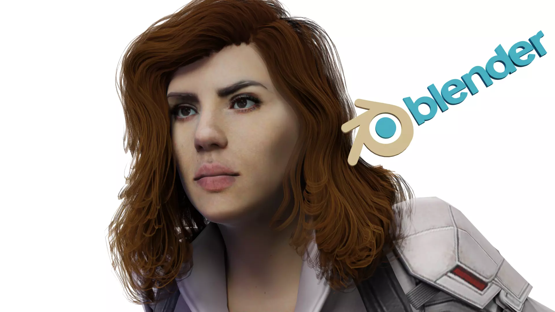Natasha Romanoff Black Widow Full Riged with outfit 3D model