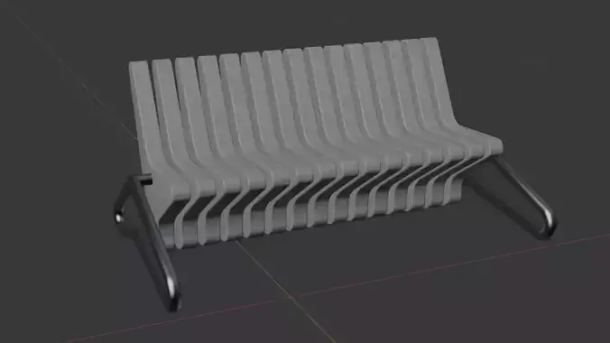 Modern Eco wooden bench